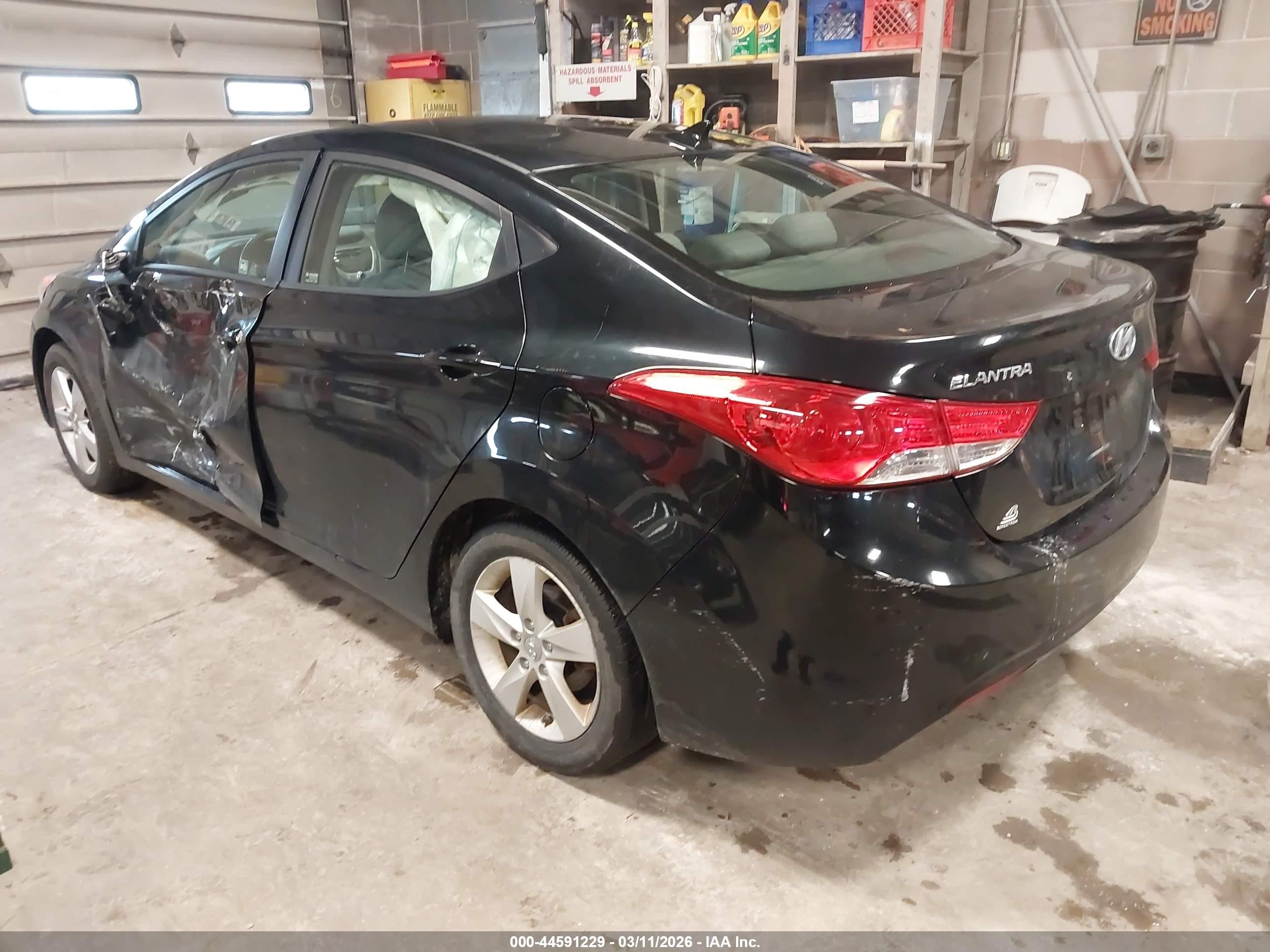 2013 Hyundai Elantra Gls/limited Black vin: KMHDH4AE5DU534956