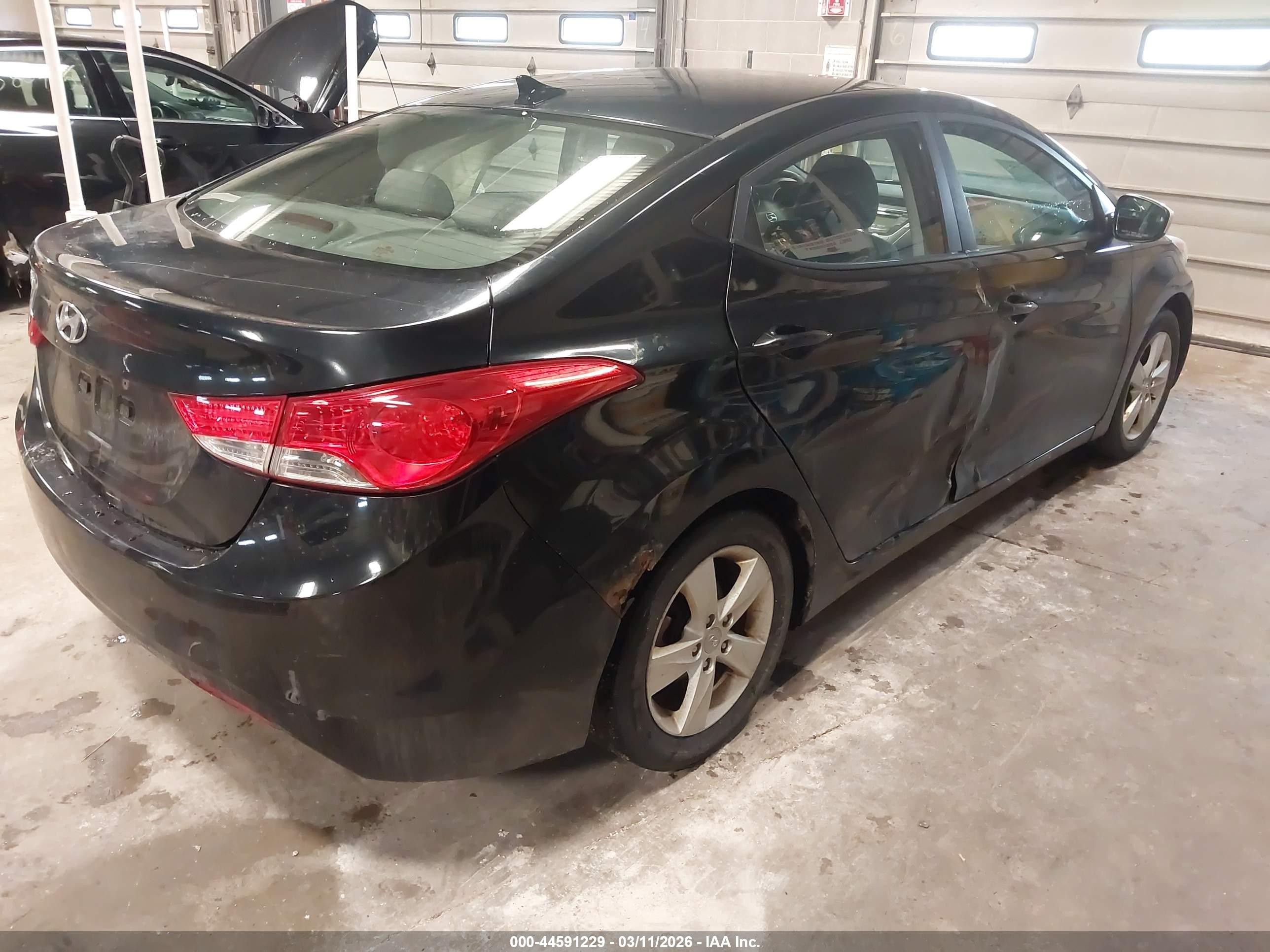 2013 Hyundai Elantra Gls/limited Black vin: KMHDH4AE5DU534956