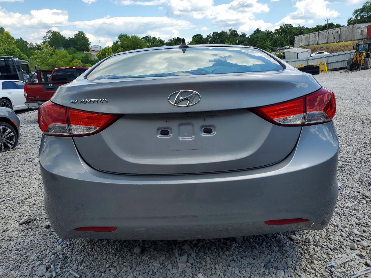 2013 Hyundai Elantra Gls Gray vin: KMHDH4AE5DU543138
