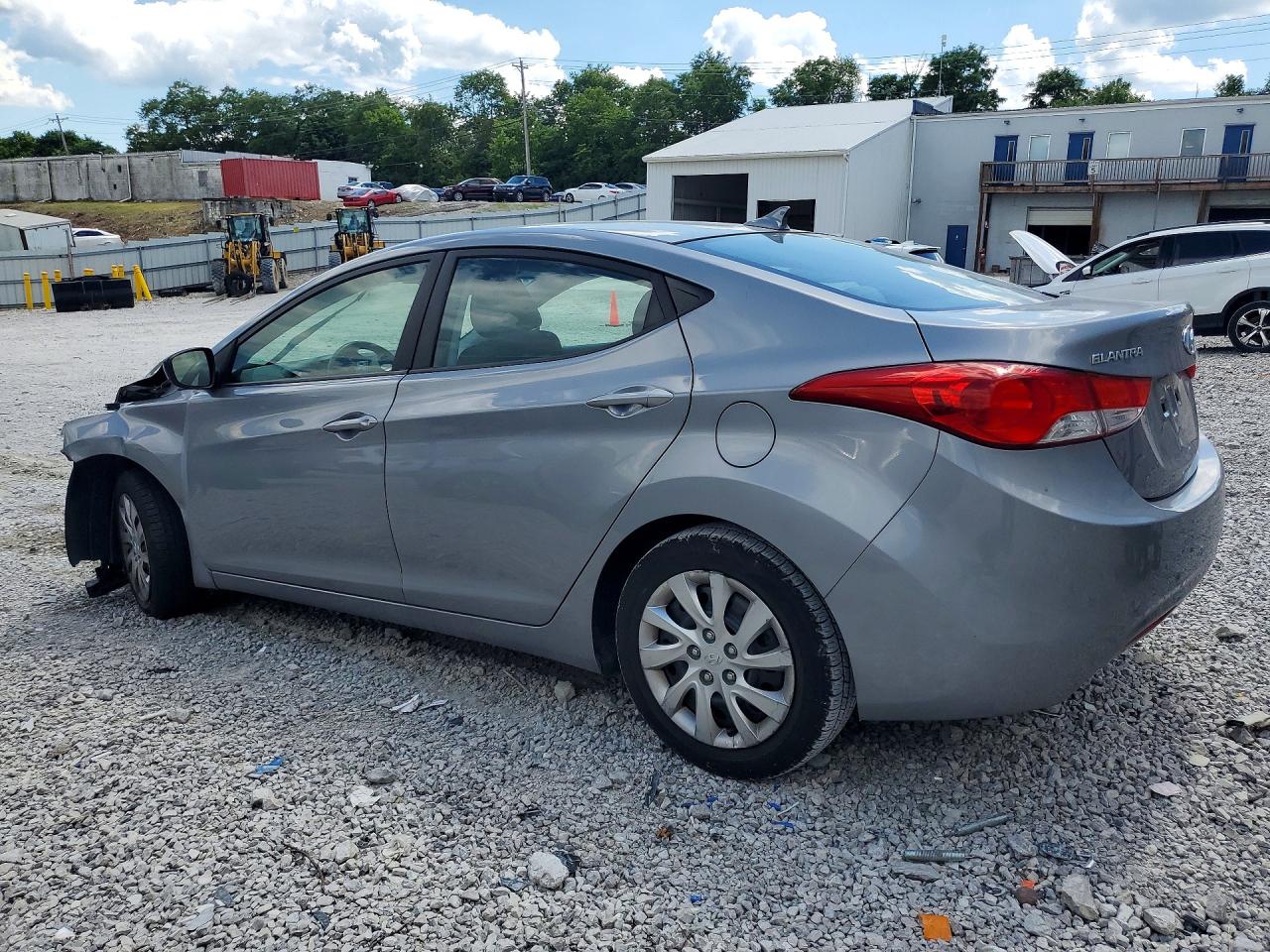 2013 Hyundai Elantra Gls Gray vin: KMHDH4AE5DU543138