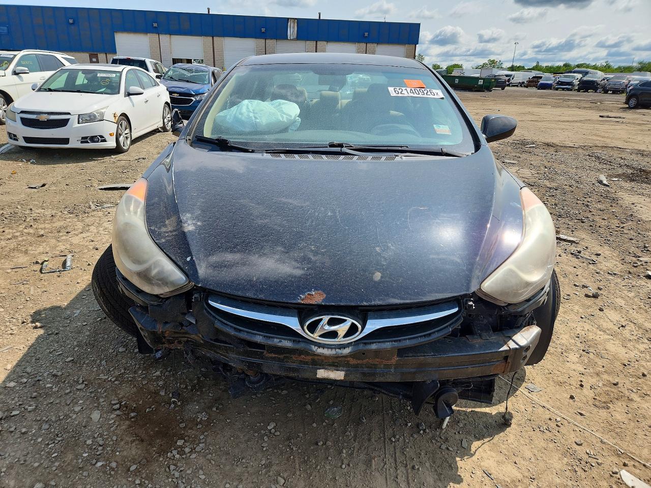 2013 Hyundai Elantra Gls Gray vin: KMHDH4AE5DU561767