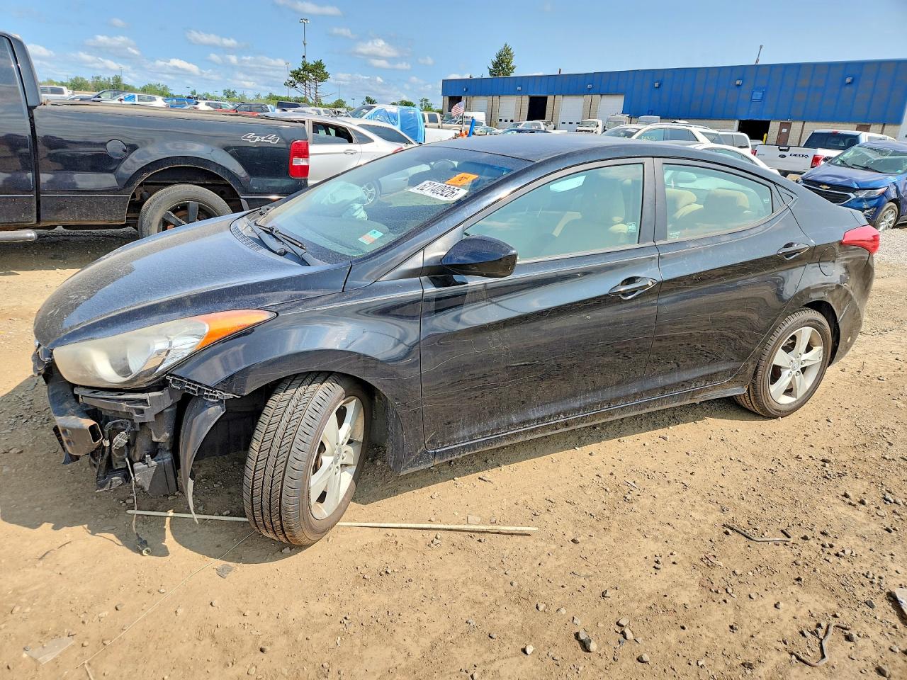2013 Hyundai Elantra Gls Gray vin: KMHDH4AE5DU561767