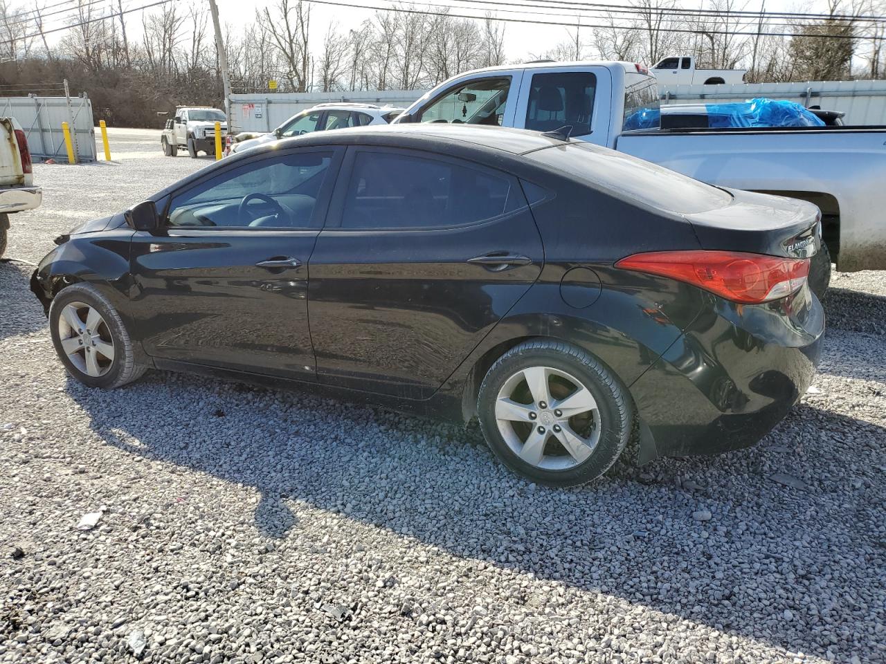 2013 Hyundai Elantra Gls Black vin: KMHDH4AE5DU577614