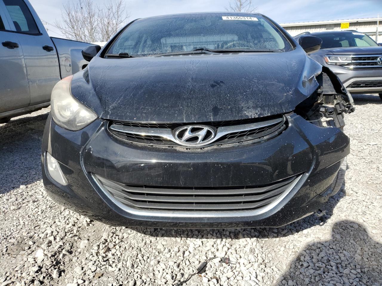 2013 Hyundai Elantra Gls Black vin: KMHDH4AE5DU577614