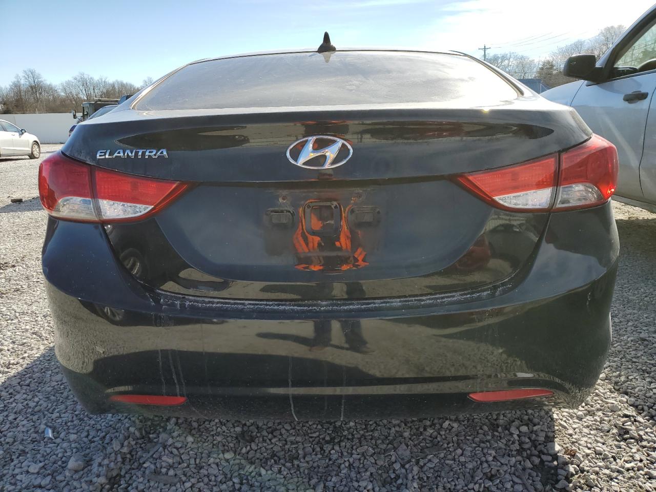 2013 Hyundai Elantra Gls Black vin: KMHDH4AE5DU577614
