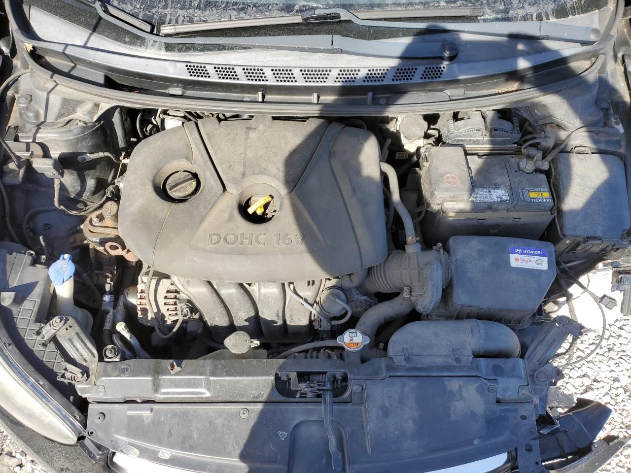2013 Hyundai Elantra Gls Black vin: KMHDH4AE5DU577614