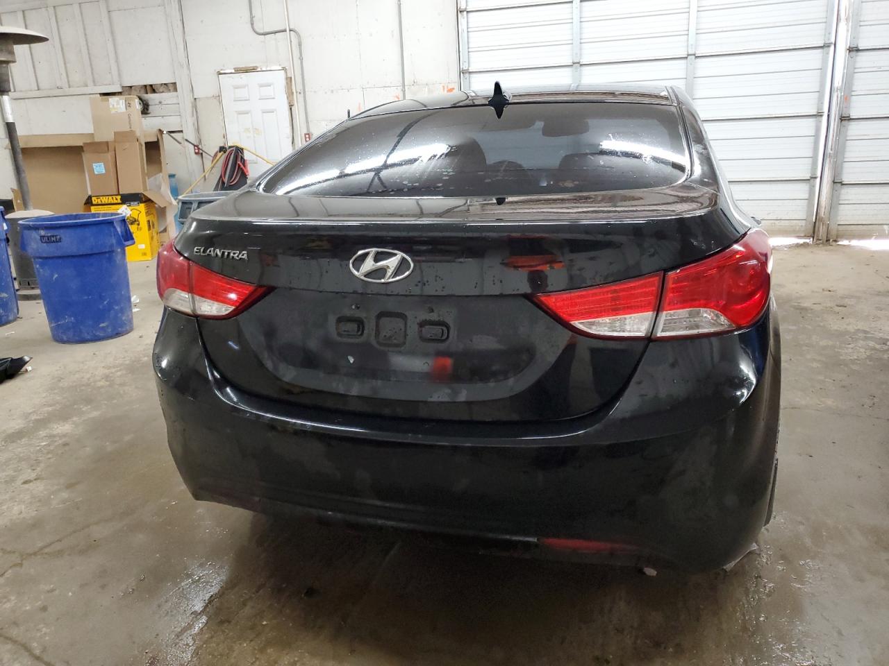 2013 Hyundai Elantra Gls Black vin: KMHDH4AE5DU577614