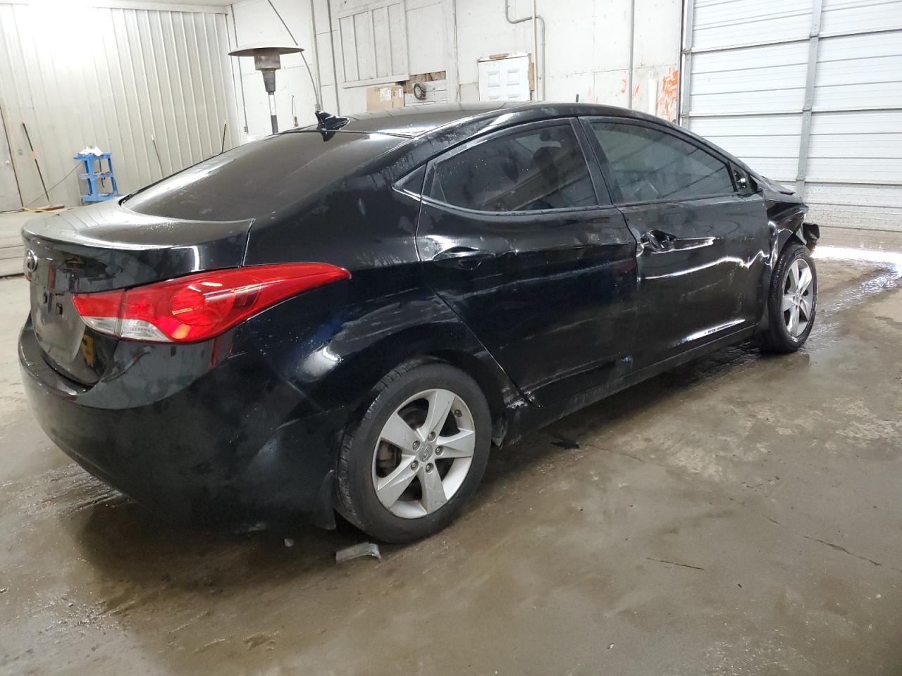 2013 Hyundai Elantra Gls Black vin: KMHDH4AE5DU577614