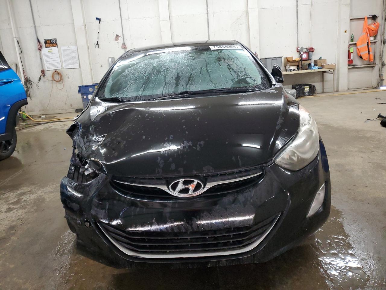 2013 Hyundai Elantra Gls Black vin: KMHDH4AE5DU577614