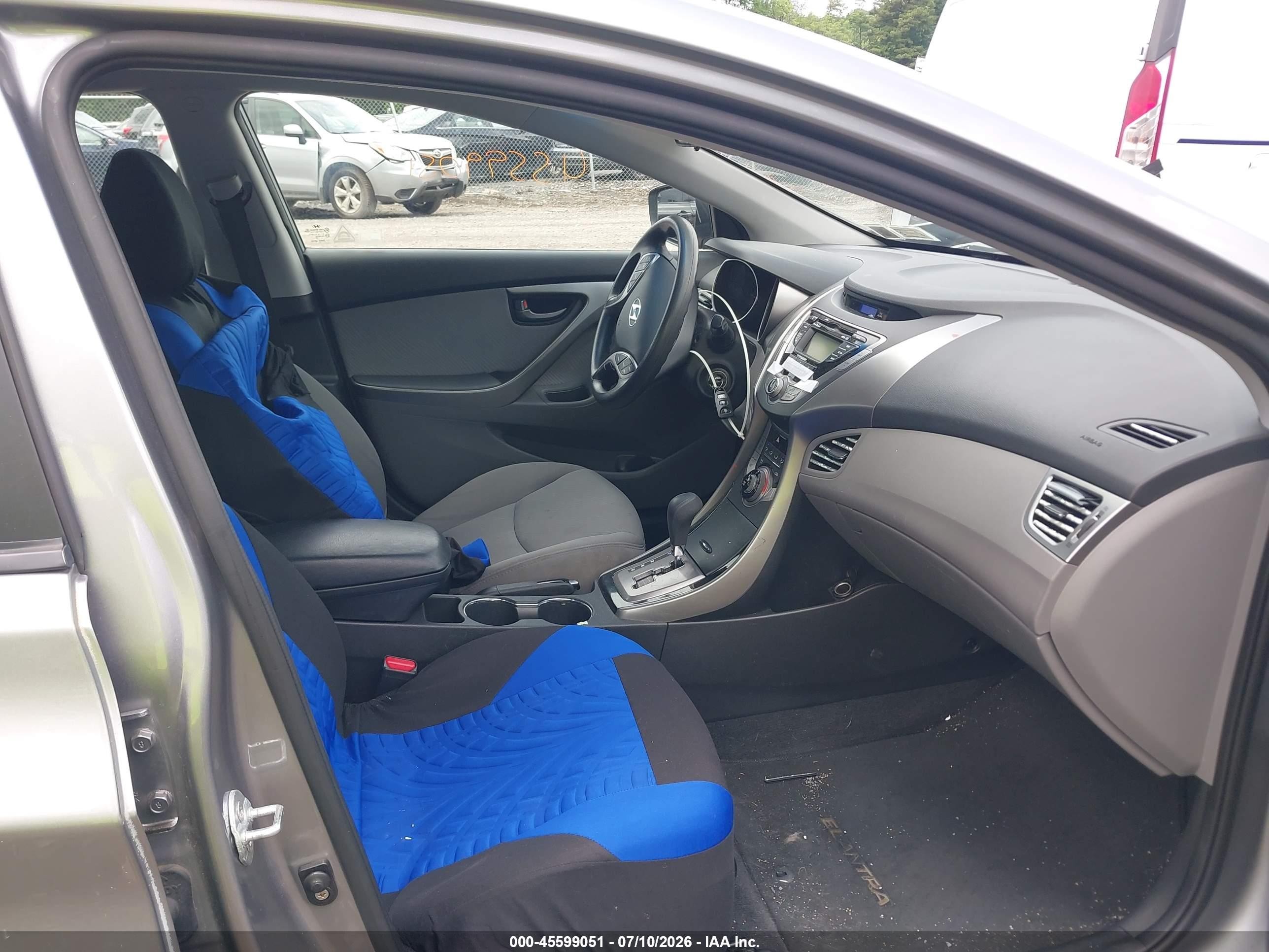 2013 Hyundai Elantra Gls Pewter vin: KMHDH4AE5DU582232