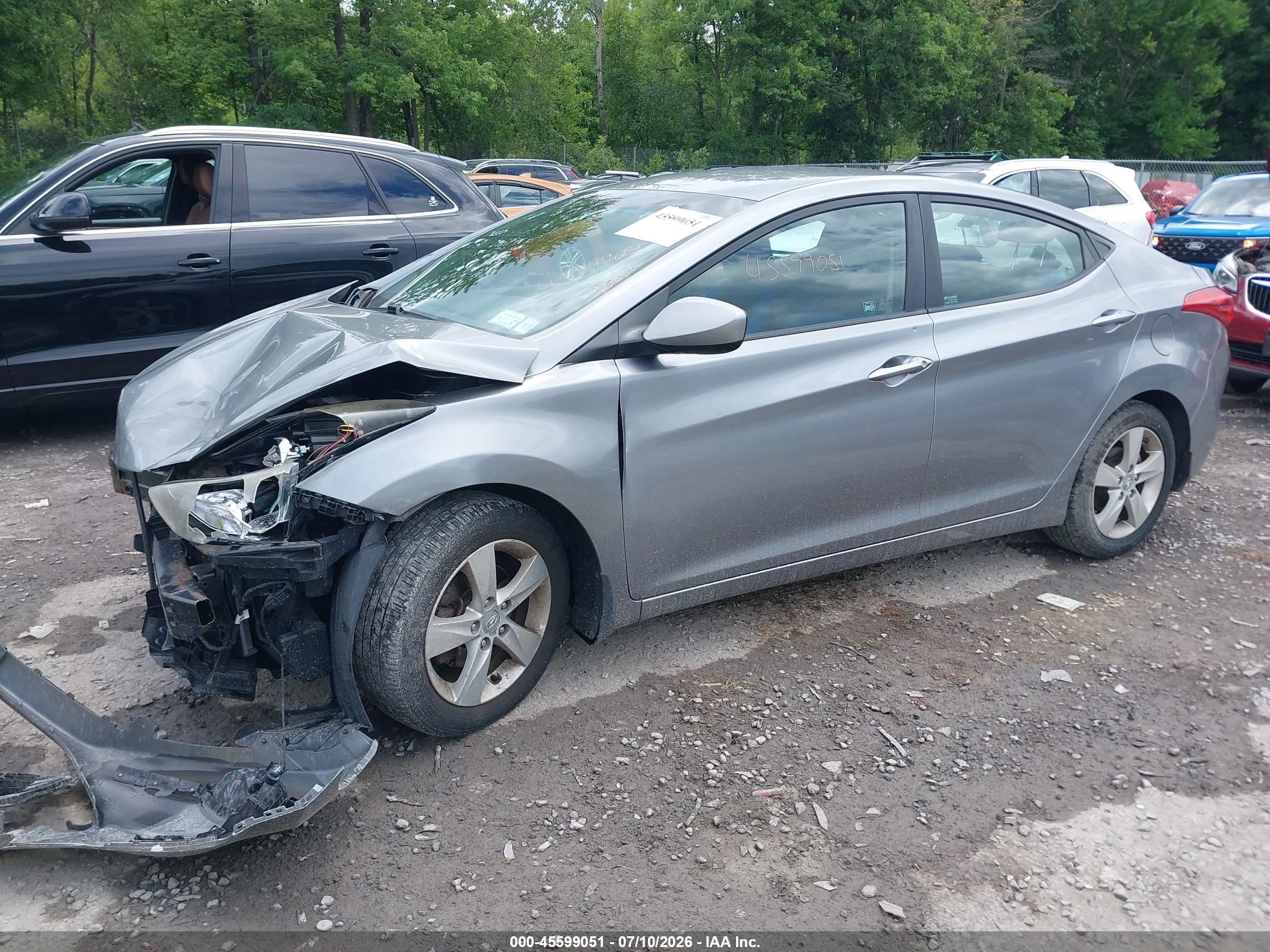 2013 Hyundai Elantra Gls Pewter vin: KMHDH4AE5DU582232