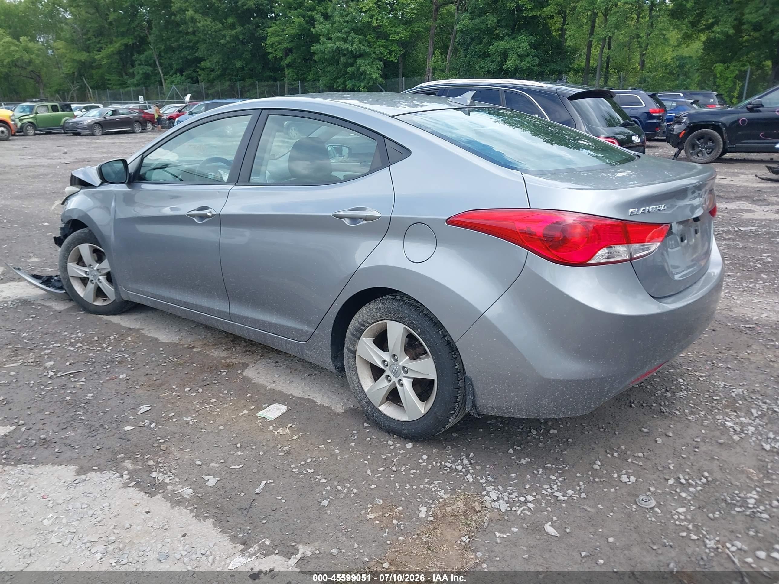 2013 Hyundai Elantra Gls Pewter vin: KMHDH4AE5DU582232