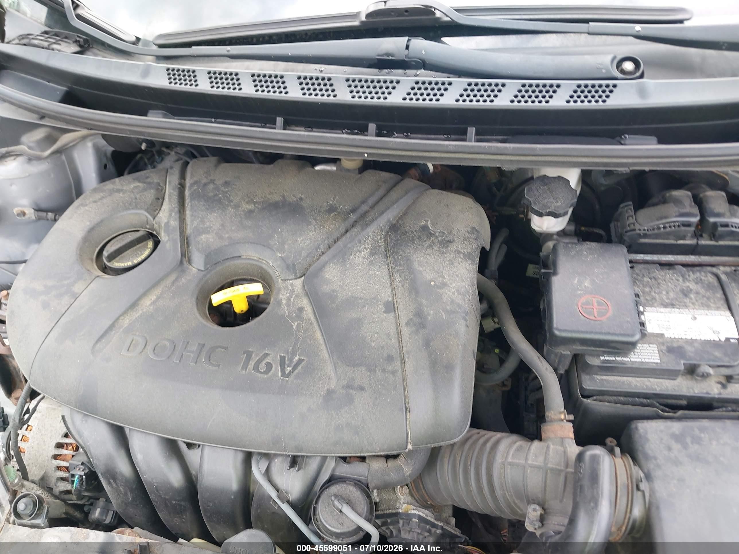2013 Hyundai Elantra Gls Pewter vin: KMHDH4AE5DU582232