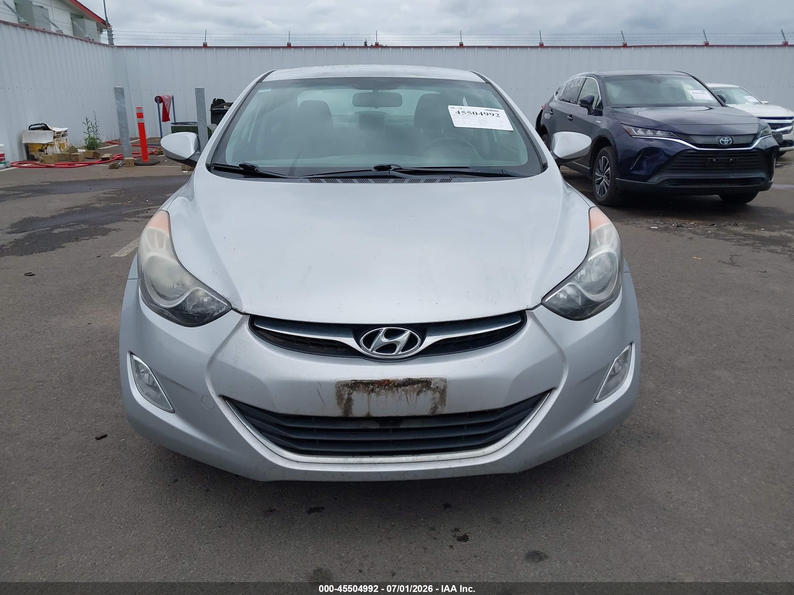 2013 Hyundai Elantra Gls Silver vin: KMHDH4AE5DU609204