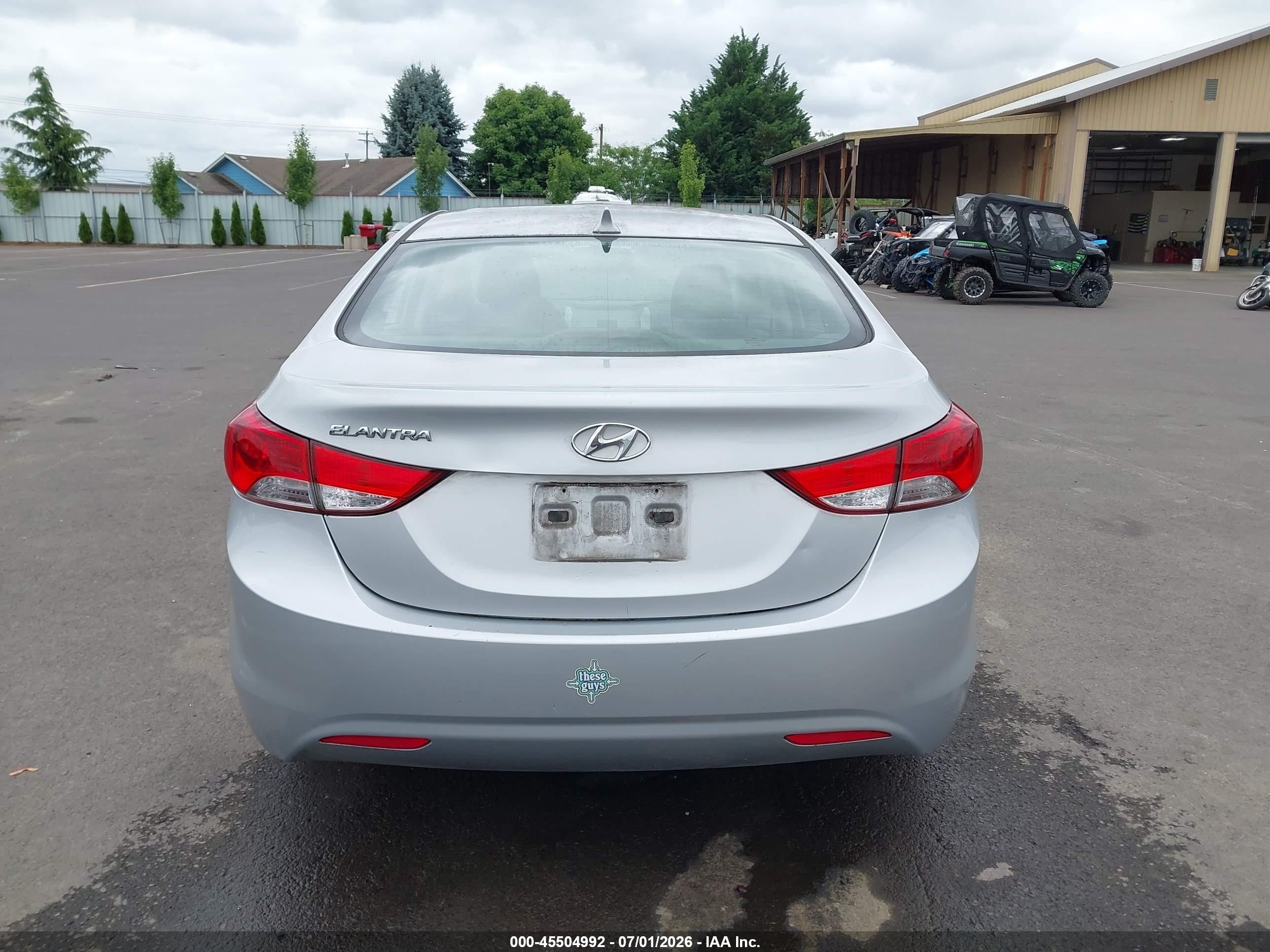 2013 Hyundai Elantra Gls Silver vin: KMHDH4AE5DU609204