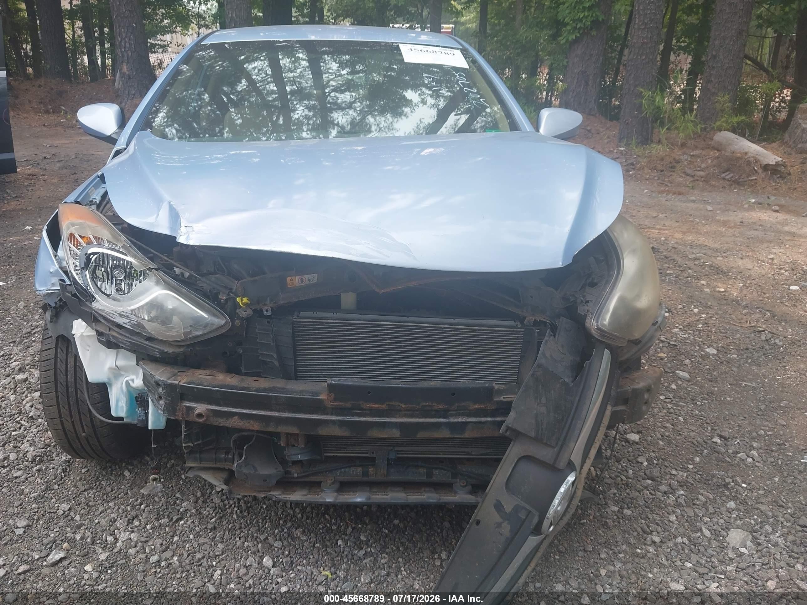 2013 Hyundai Elantra Gls Light Blue vin: KMHDH4AE5DU625421