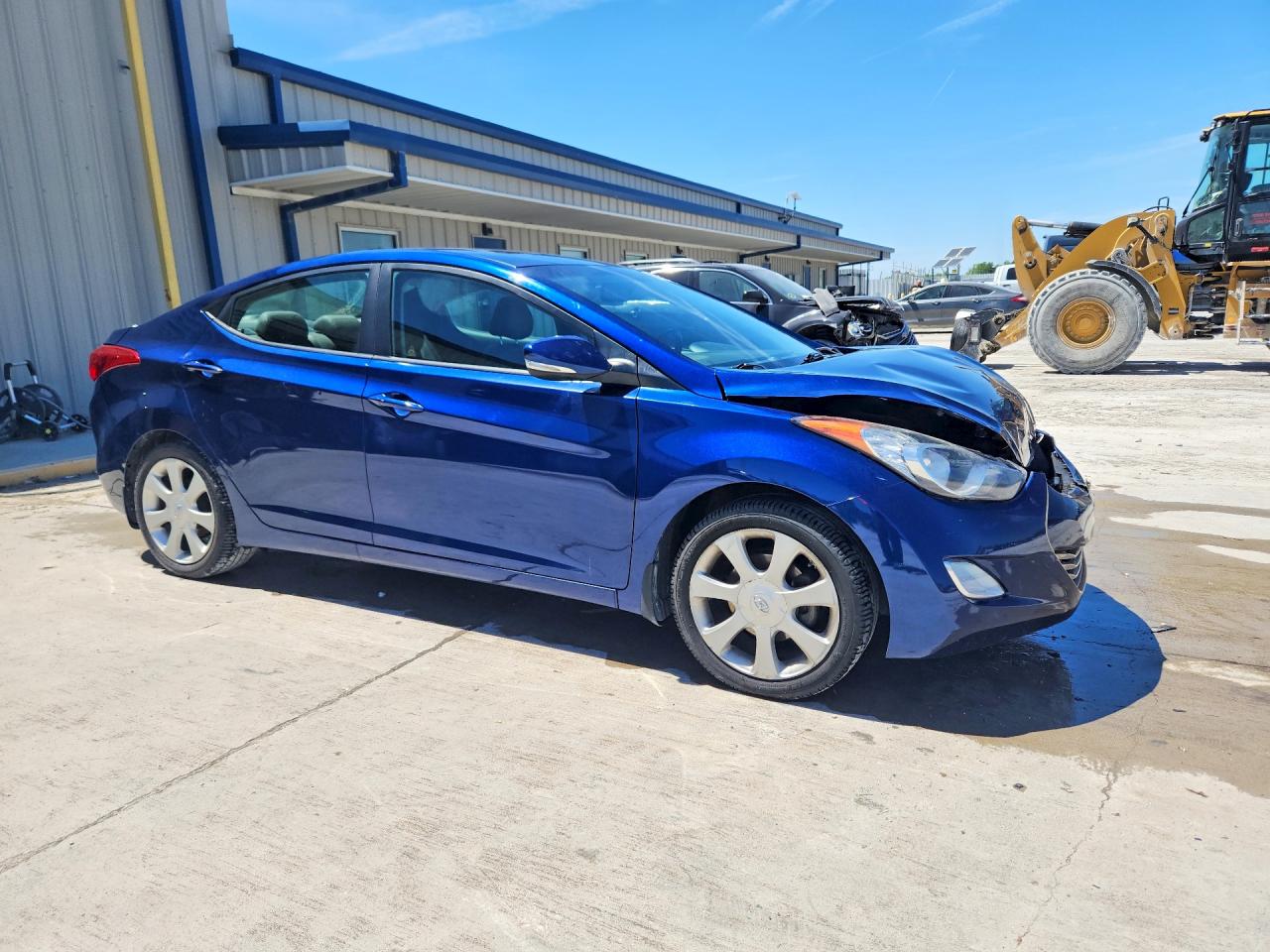 2013 Hyundai Elantra Limited Blue vin: KMHDH4AE5DU633969