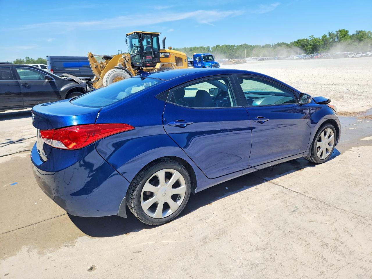 2013 Hyundai Elantra Limited Blue vin: KMHDH4AE5DU633969