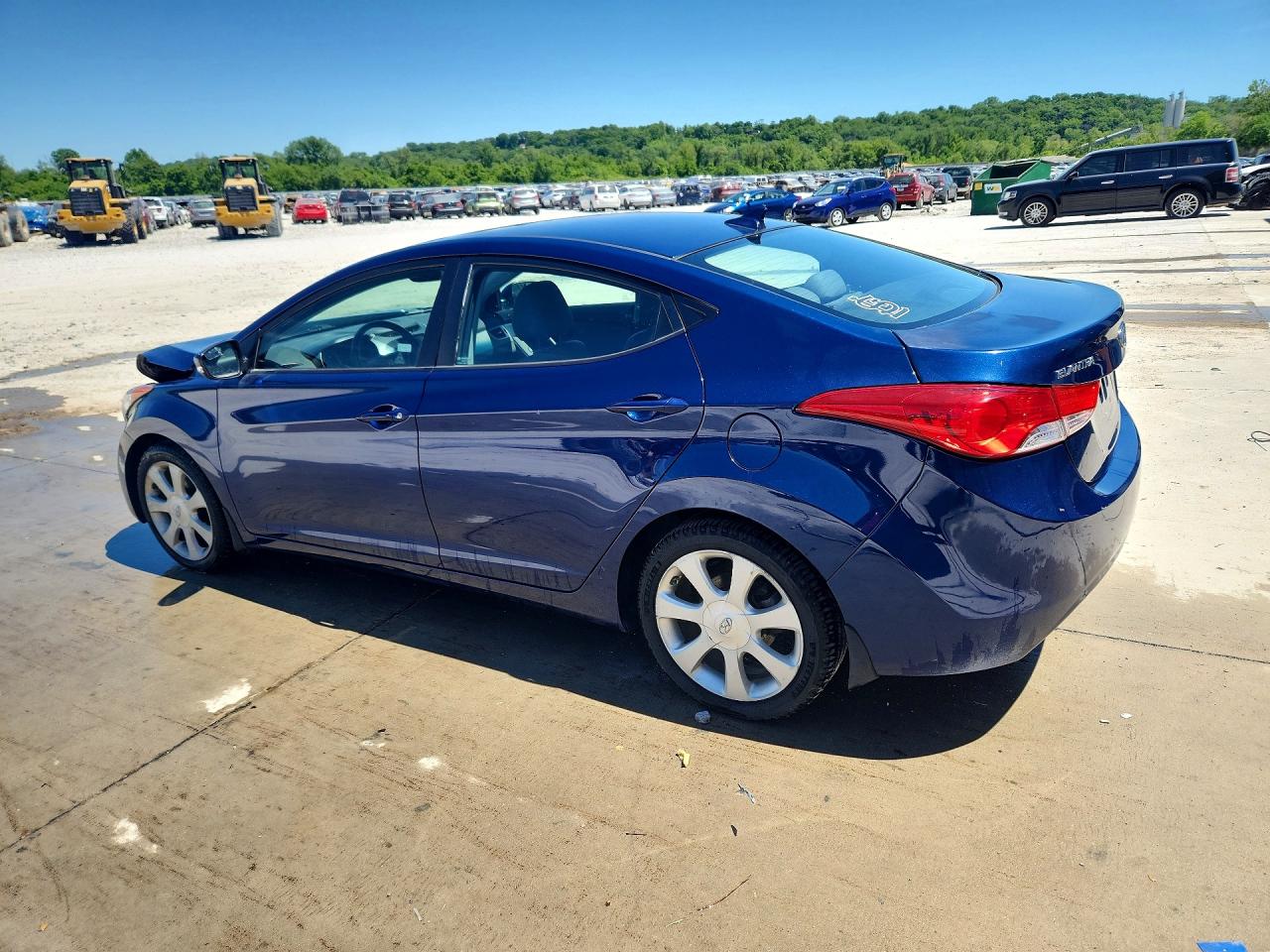2013 Hyundai Elantra Limited Blue vin: KMHDH4AE5DU633969