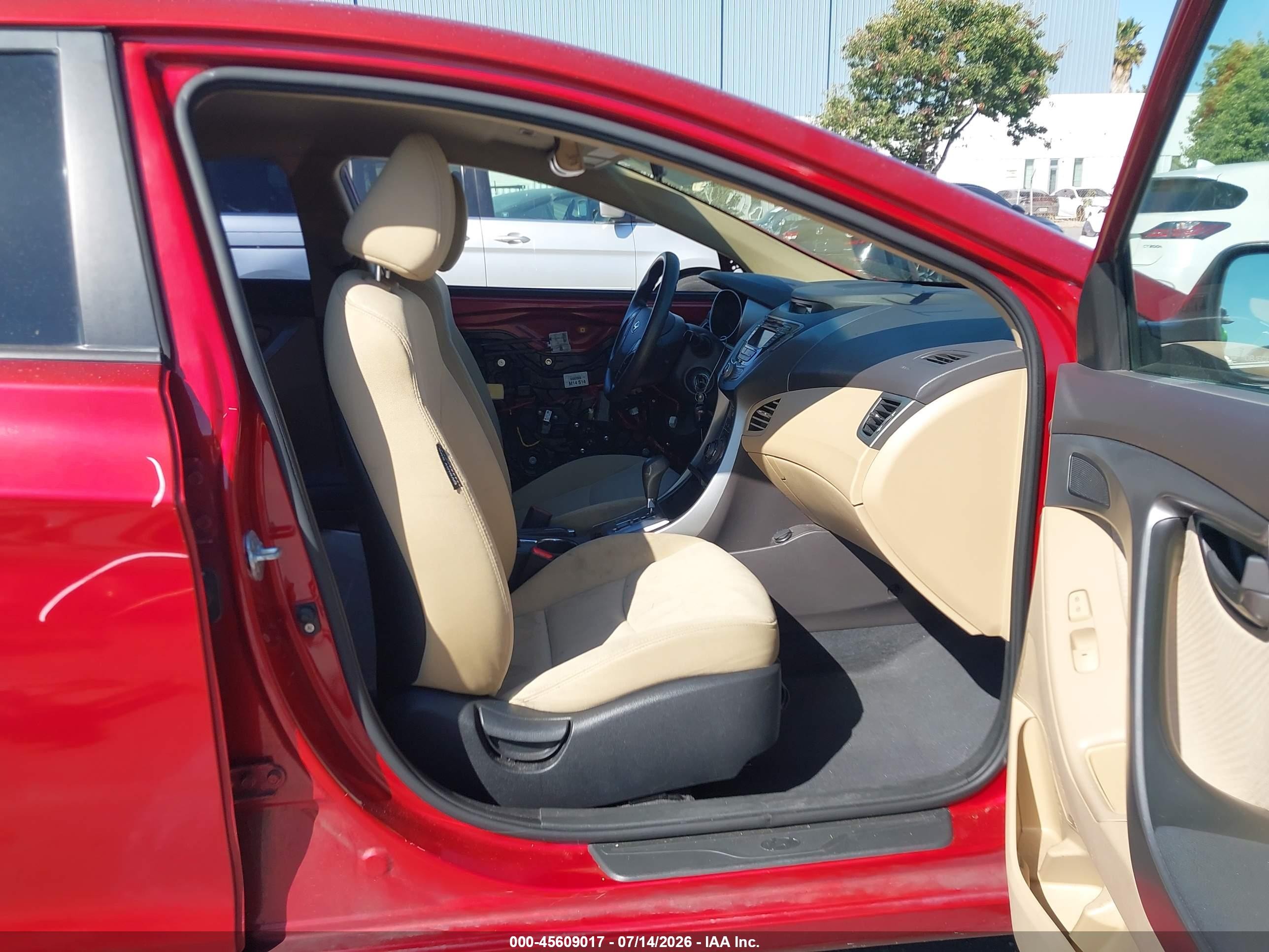 2013 Hyundai Elantra Gls Red vin: KMHDH4AE5DU634331