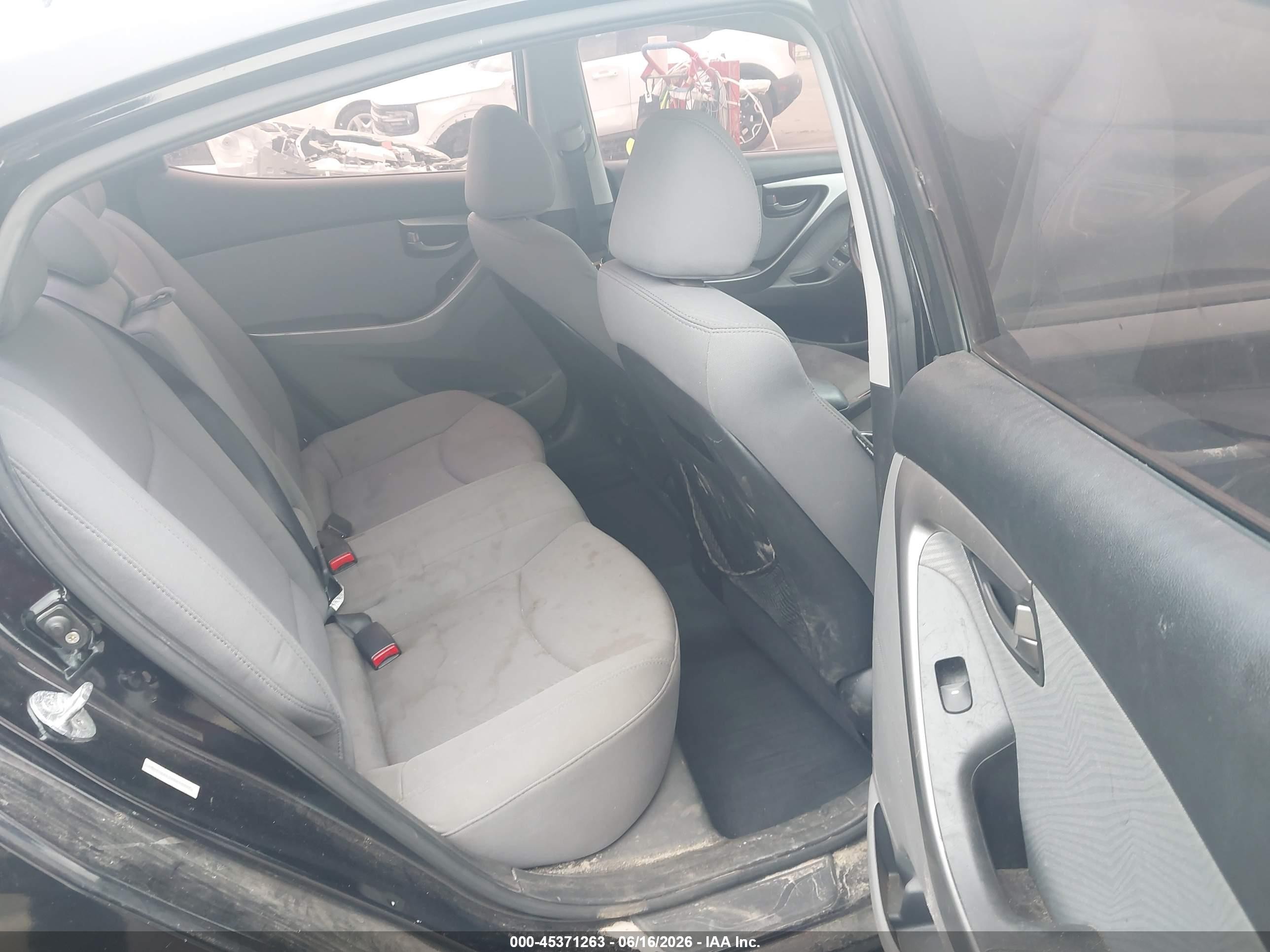 2013 Hyundai Elantra Gls Black vin: KMHDH4AE5DU639058