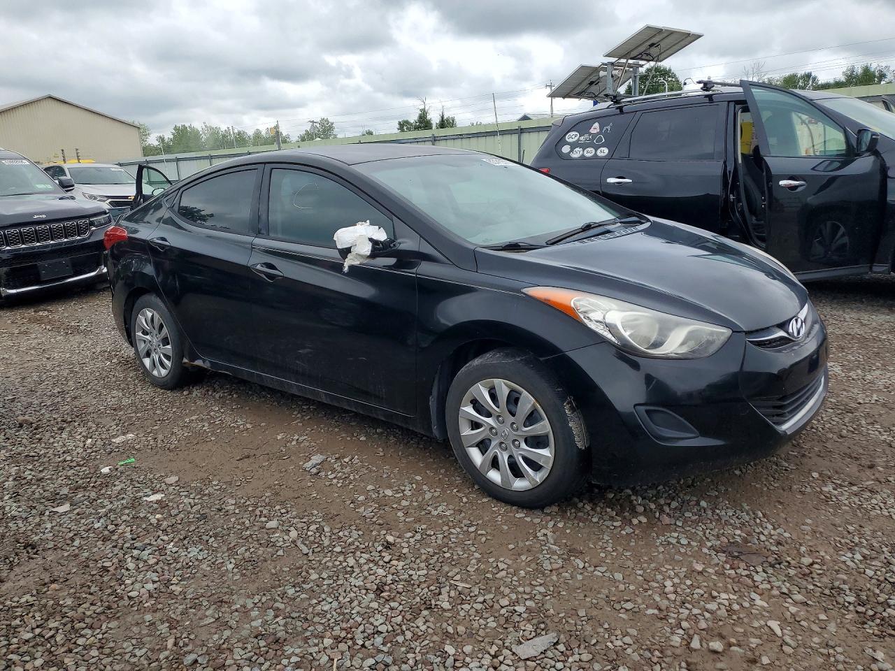 2013 Hyundai Elantra Gls Black vin: KMHDH4AE5DU645314