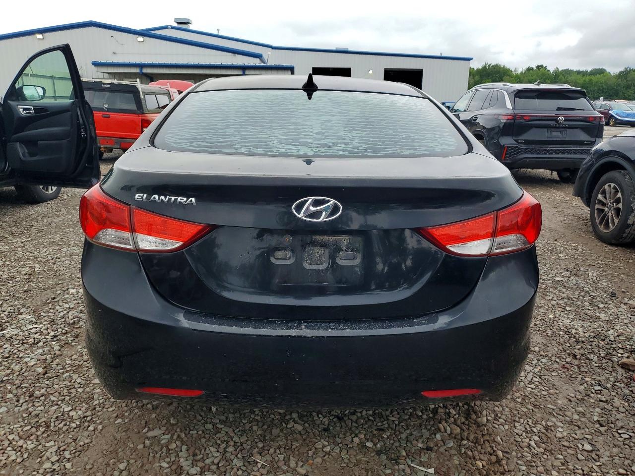 2013 Hyundai Elantra Gls Black vin: KMHDH4AE5DU645314