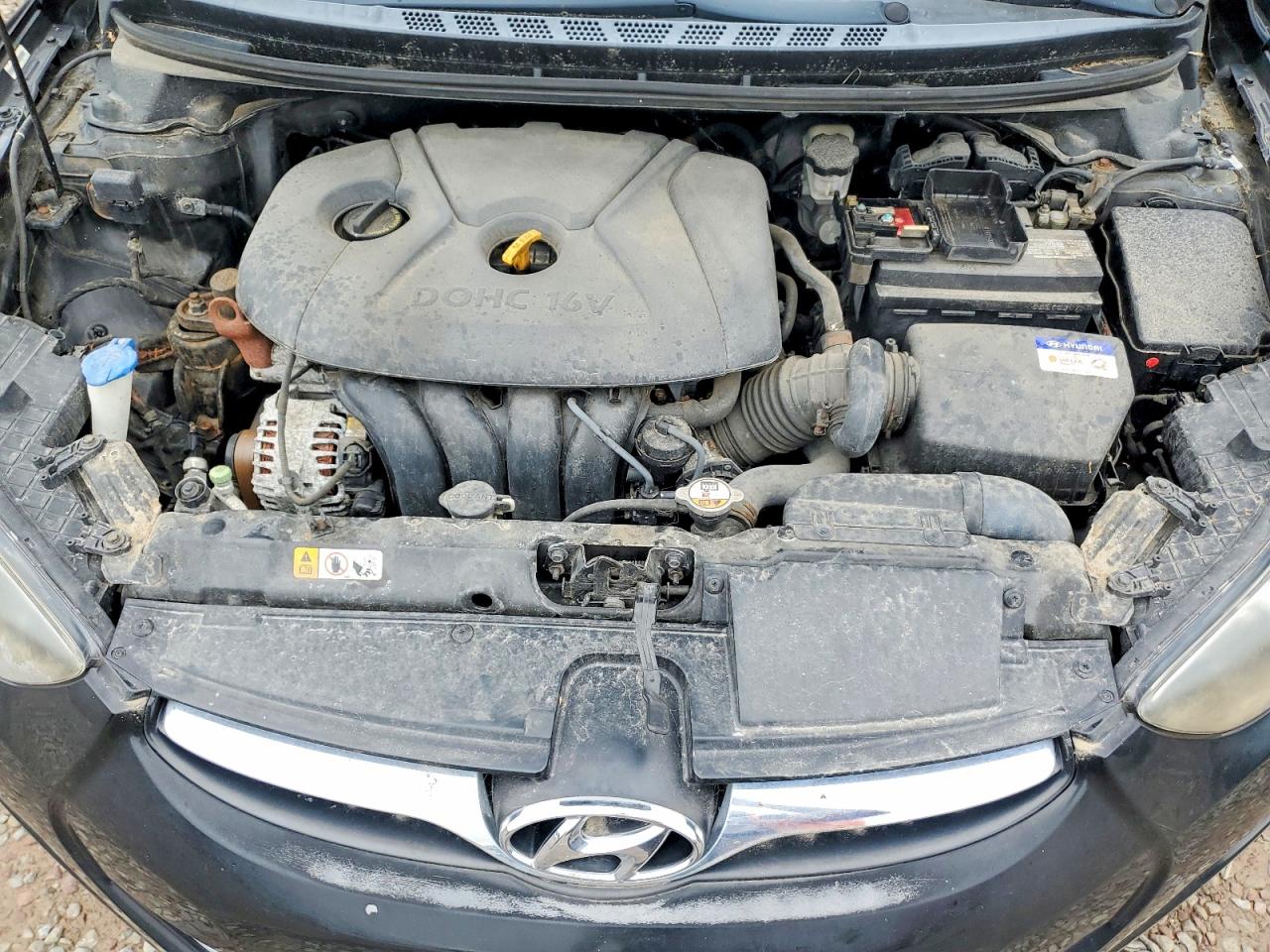 2013 Hyundai Elantra Gls Black vin: KMHDH4AE5DU645314