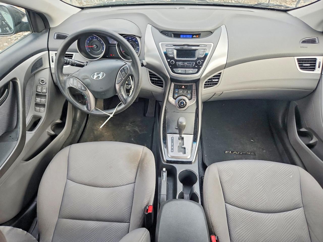 2013 Hyundai Elantra Gls Black vin: KMHDH4AE5DU654207