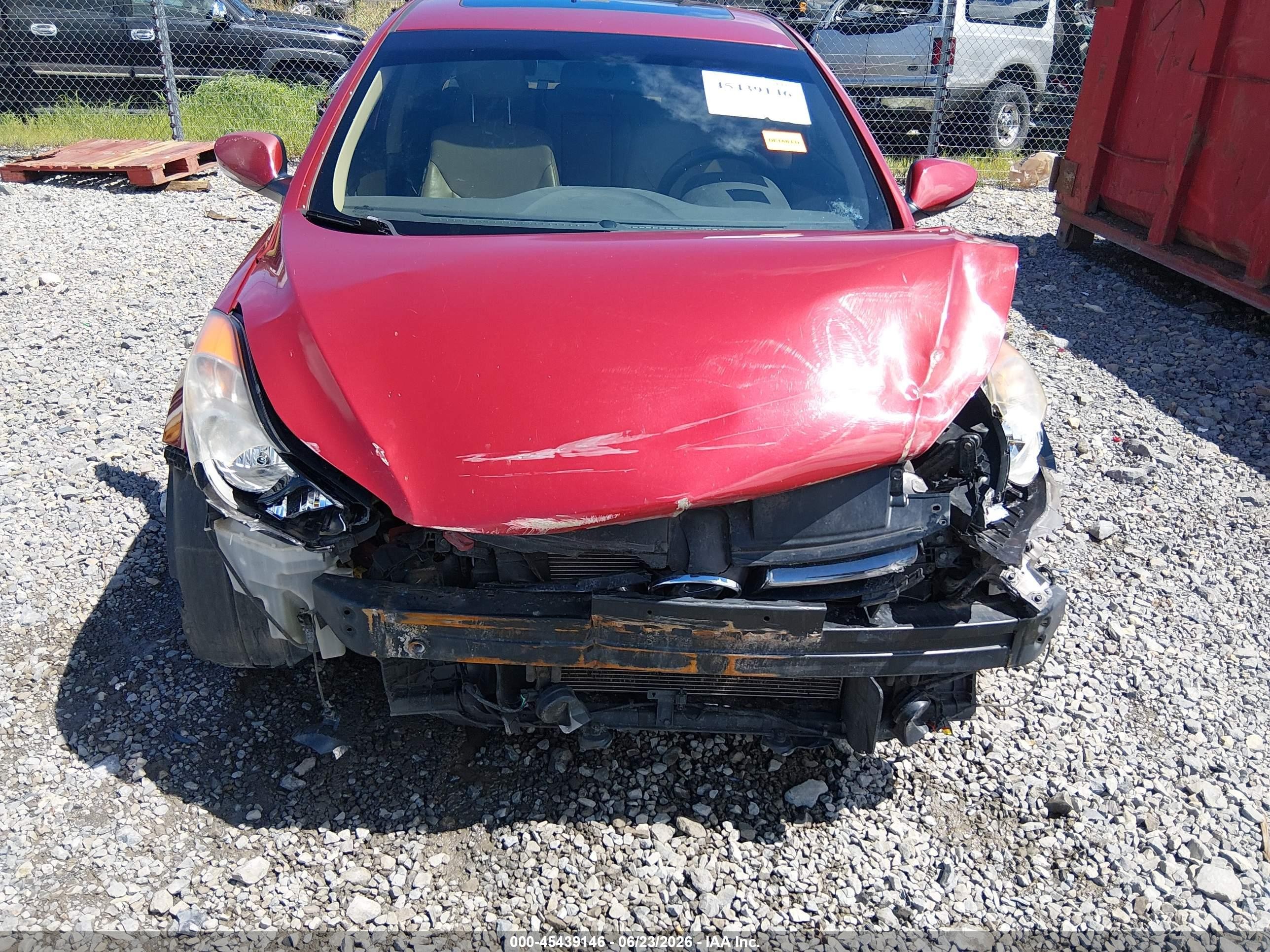 2013 Hyundai Elantra Limited Red vin: KMHDH4AE5DU659813