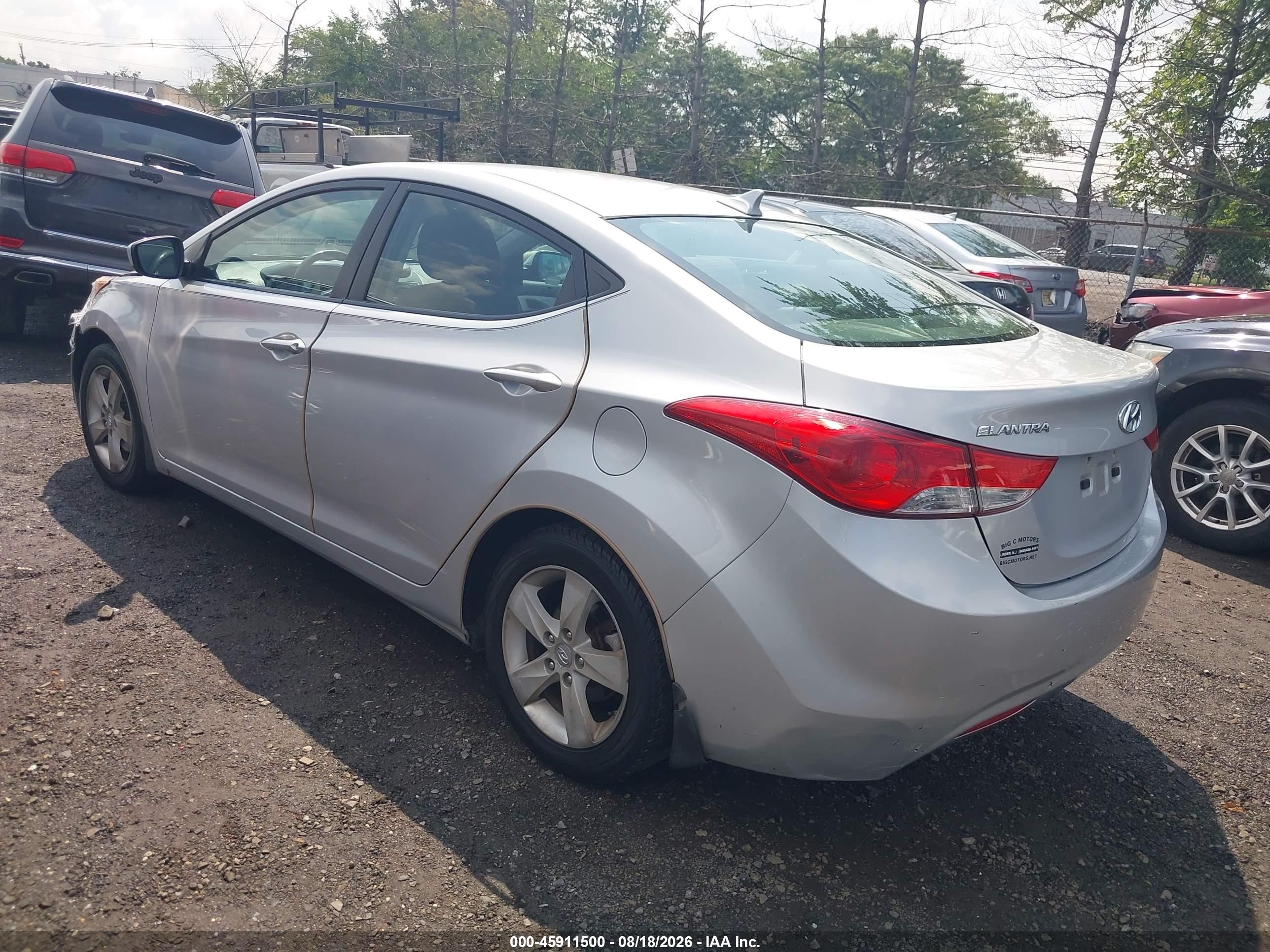 2013 Hyundai Elantra Gls Silver vin: KMHDH4AE5DU660492