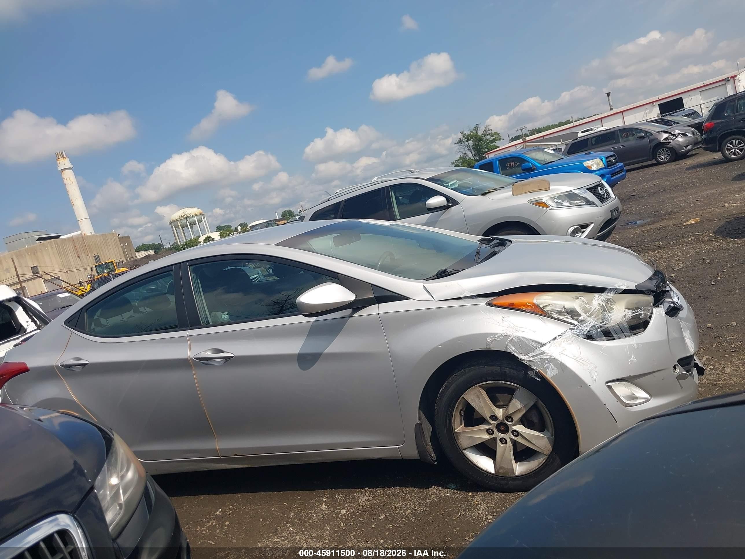2013 Hyundai Elantra Gls Silver vin: KMHDH4AE5DU660492