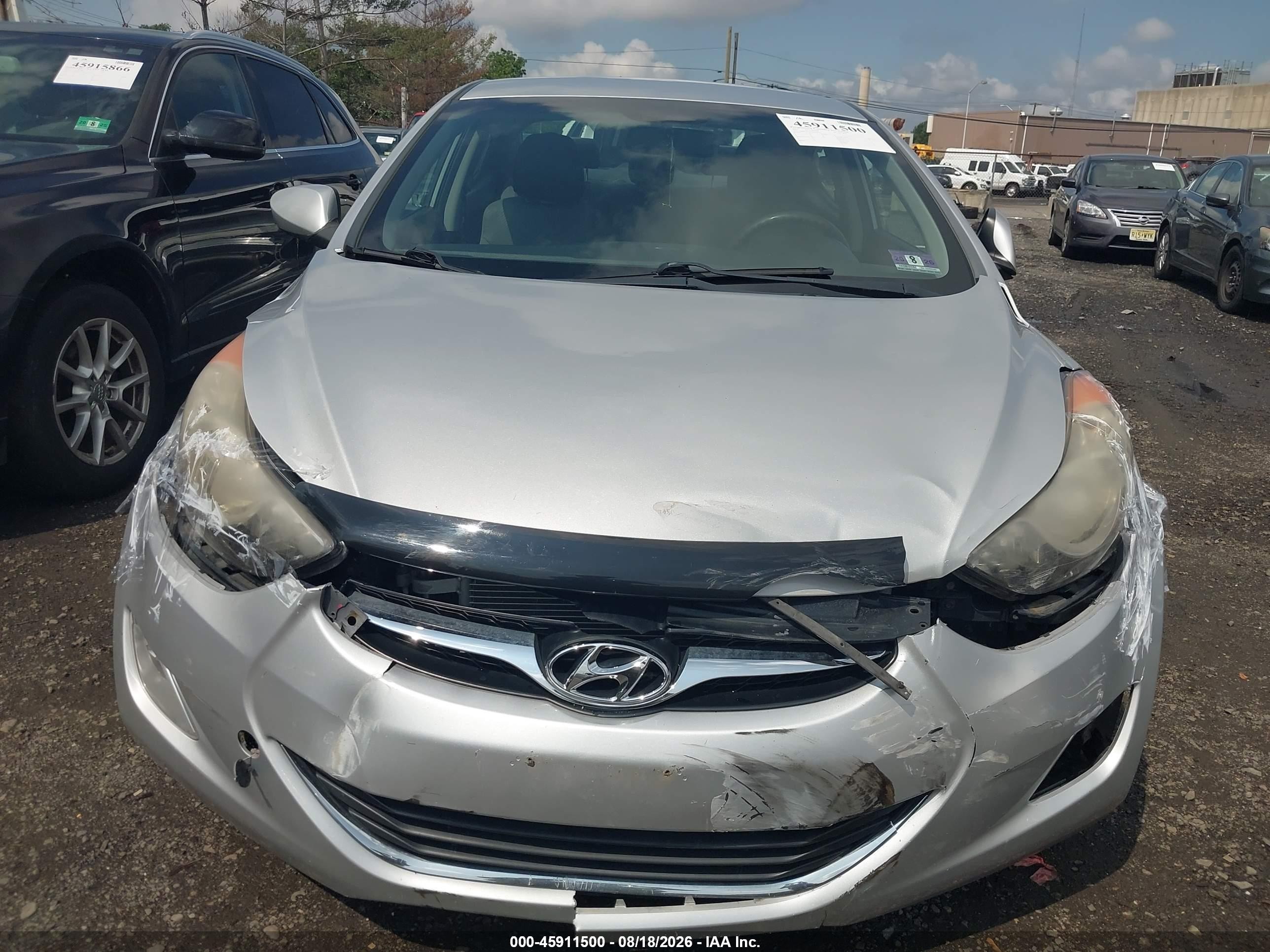 2013 Hyundai Elantra Gls Silver vin: KMHDH4AE5DU660492