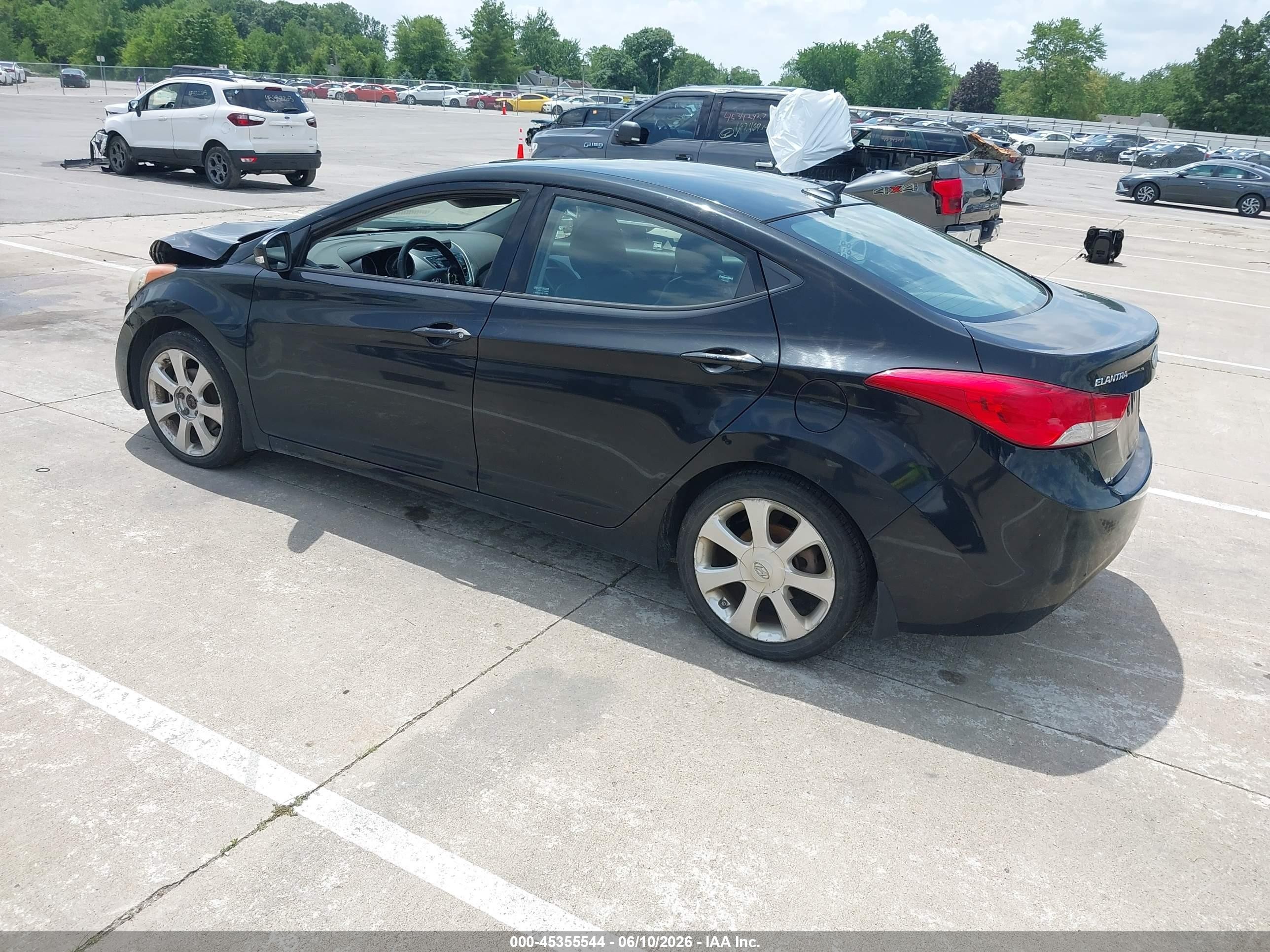 2013 Hyundai Elantra Limited Черный vin: KMHDH4AE5DU661688