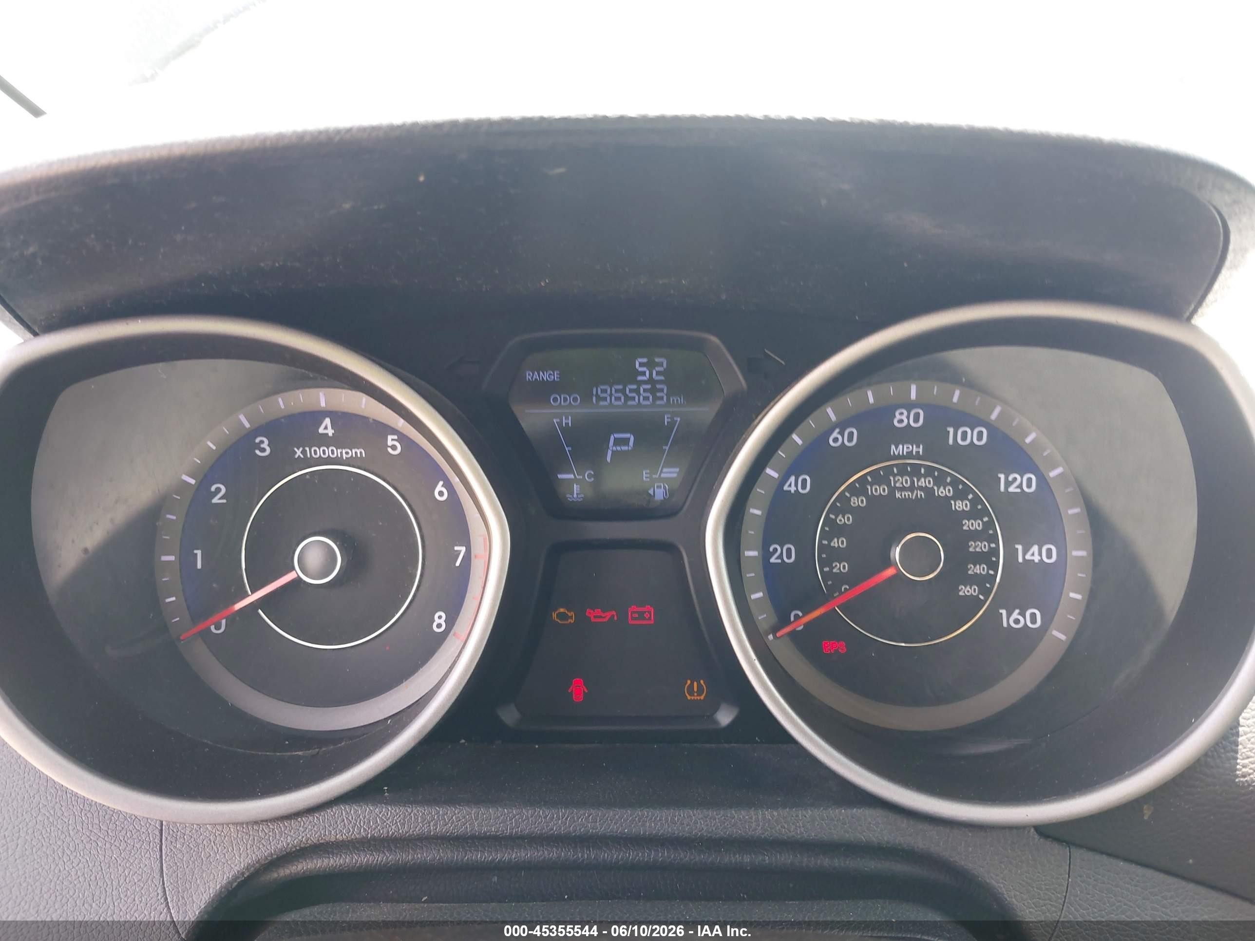 2013 Hyundai Elantra Limited Черный vin: KMHDH4AE5DU661688