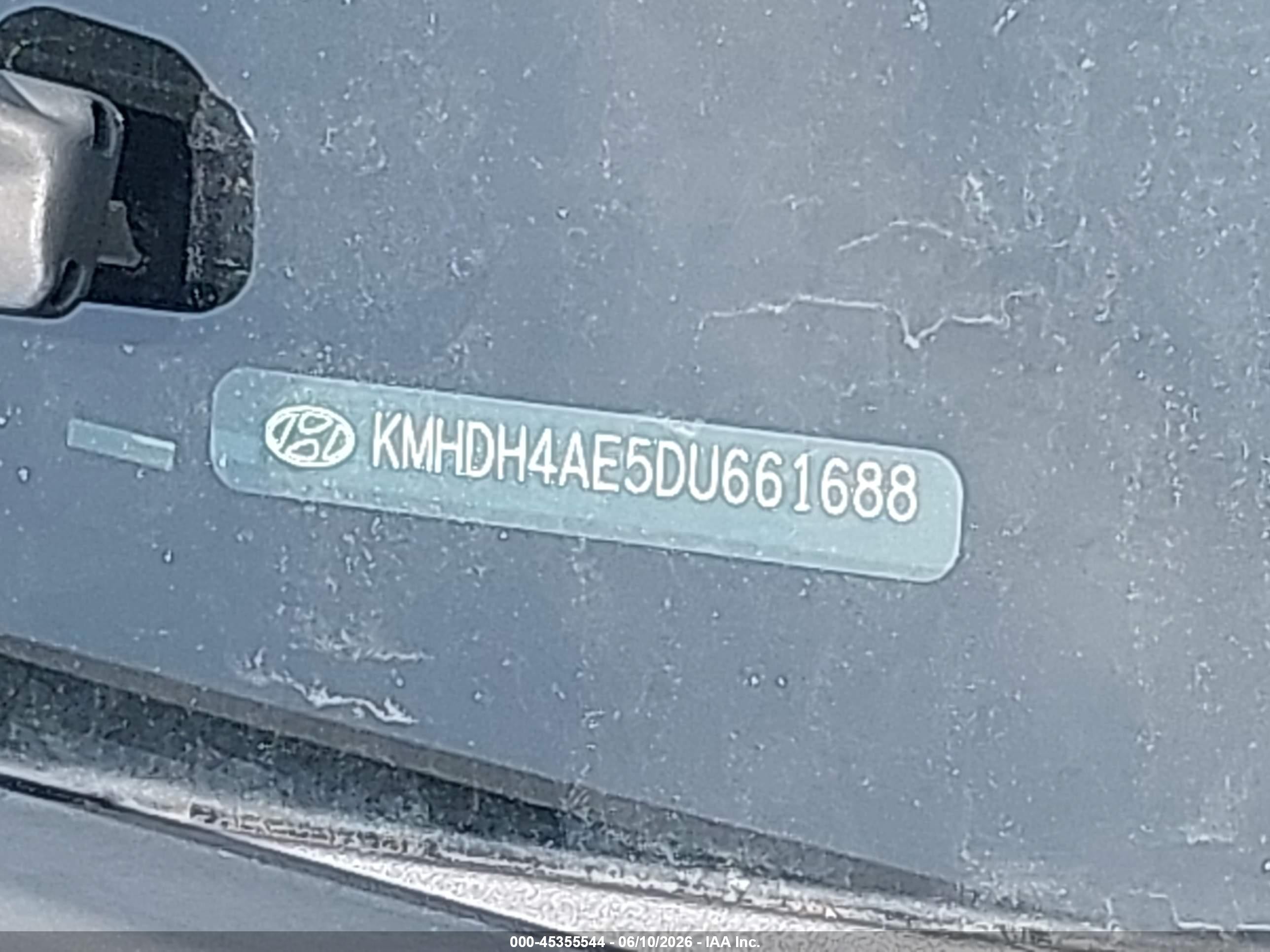 2013 Hyundai Elantra Limited Черный vin: KMHDH4AE5DU661688