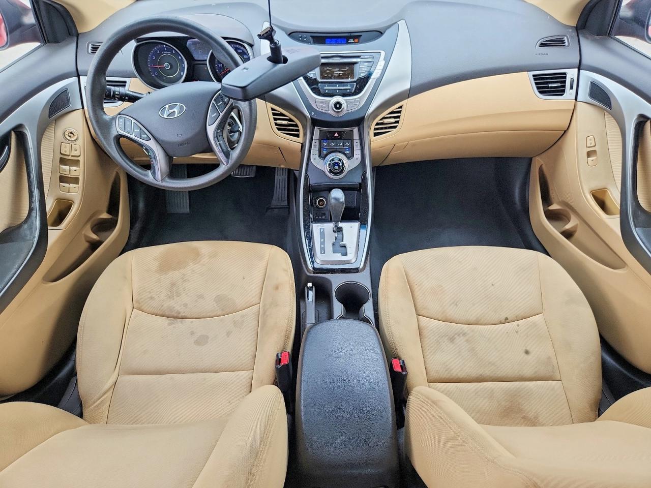 2013 Hyundai Elantra Gls Red vin: KMHDH4AE5DU662954