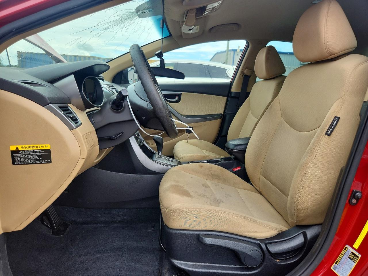 2013 Hyundai Elantra Gls Red vin: KMHDH4AE5DU662954