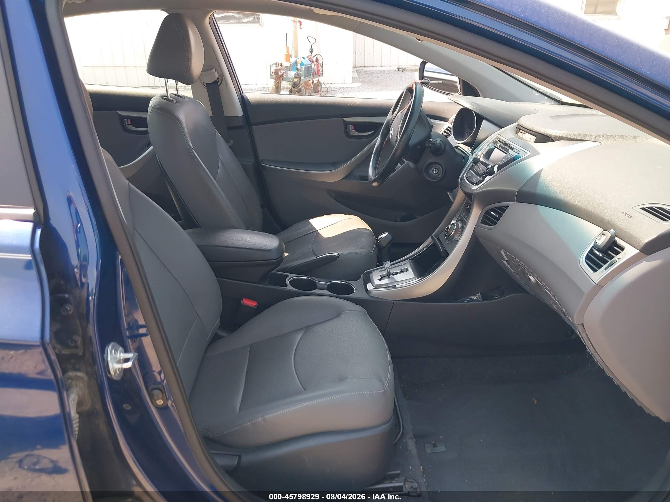2013 Hyundai Elantra Limited Blue vin: KMHDH4AE5DU676255
