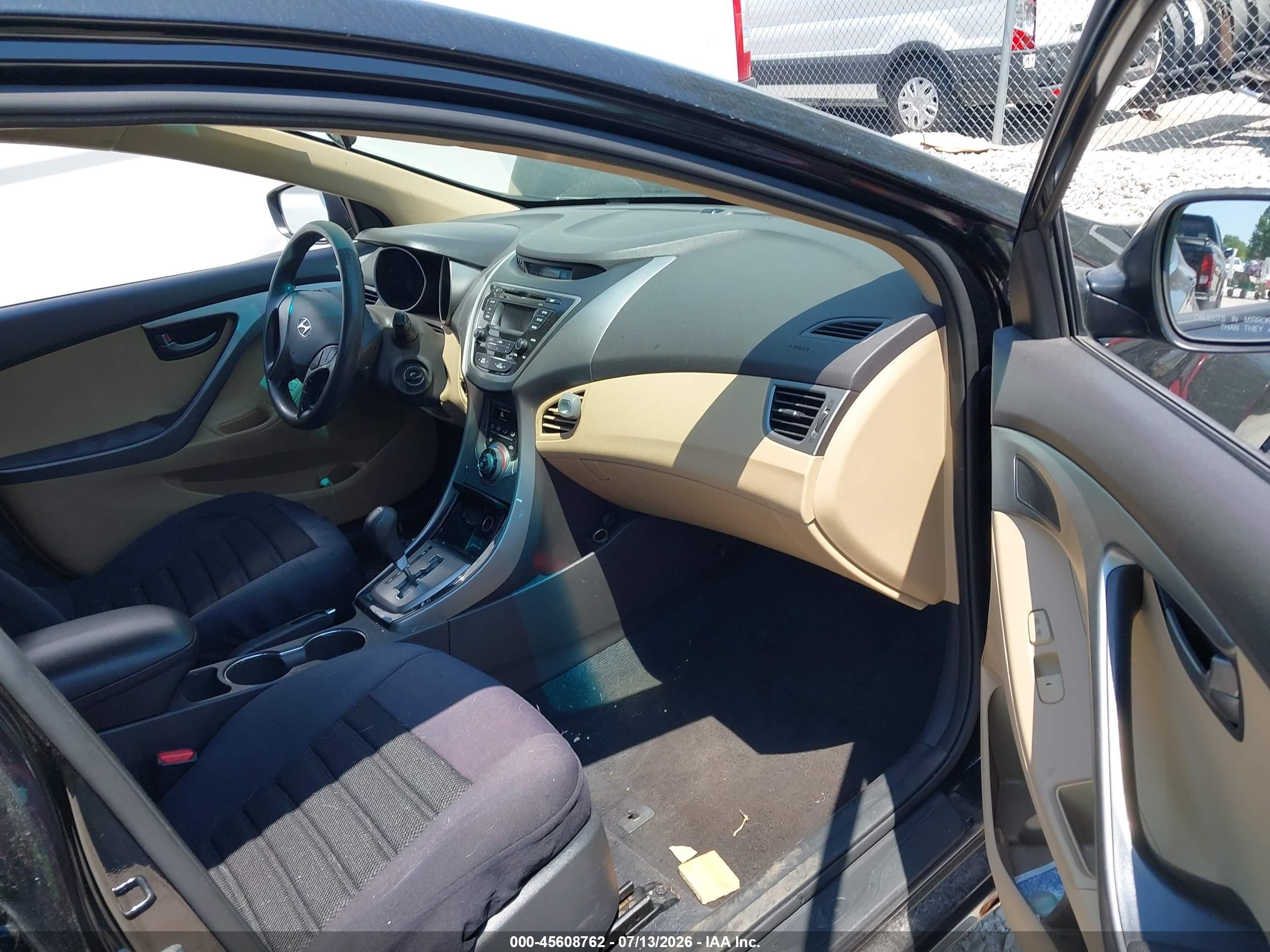 2013 Hyundai Elantra Gls Черный vin: KMHDH4AE5DU681830