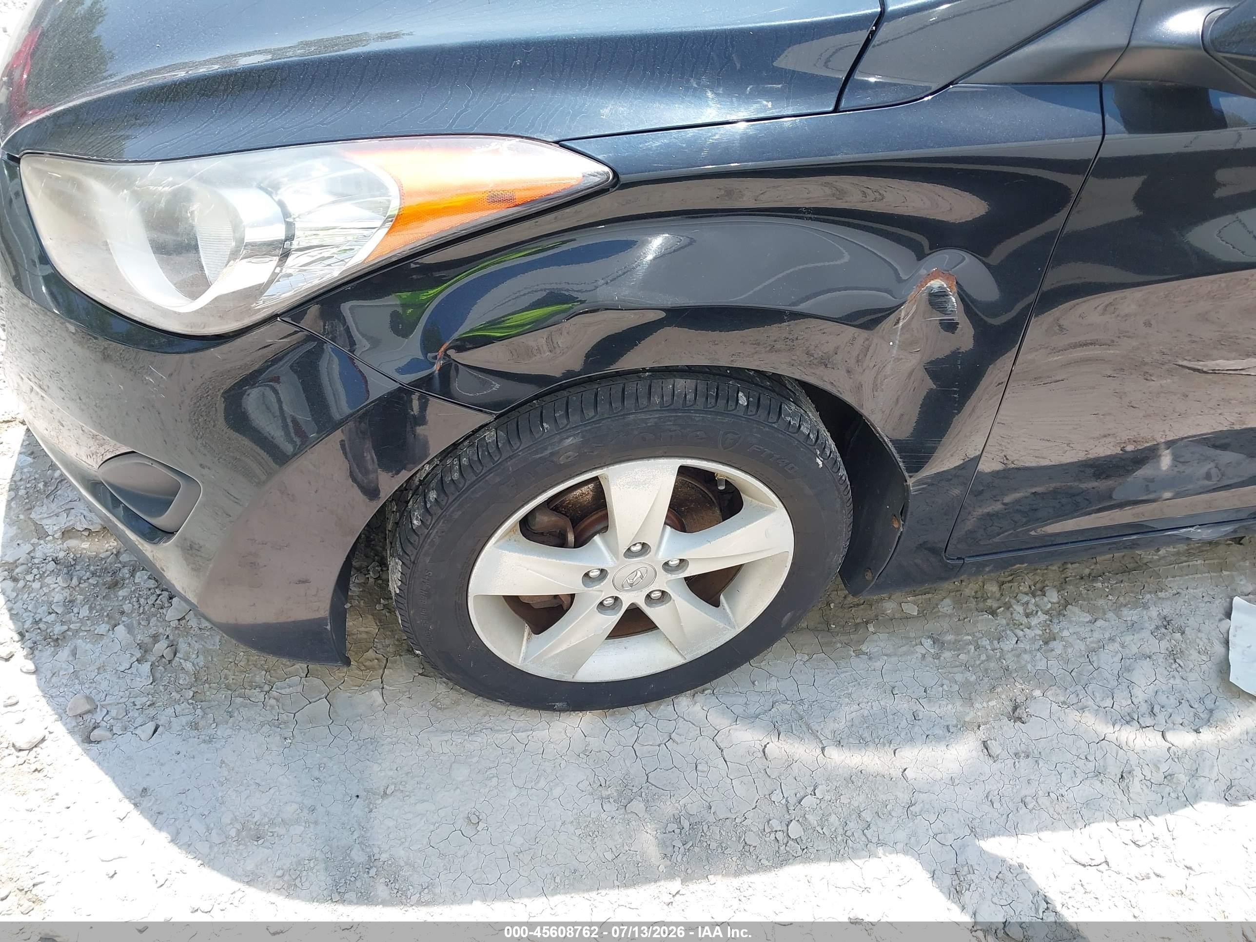 2013 Hyundai Elantra Gls Черный vin: KMHDH4AE5DU681830