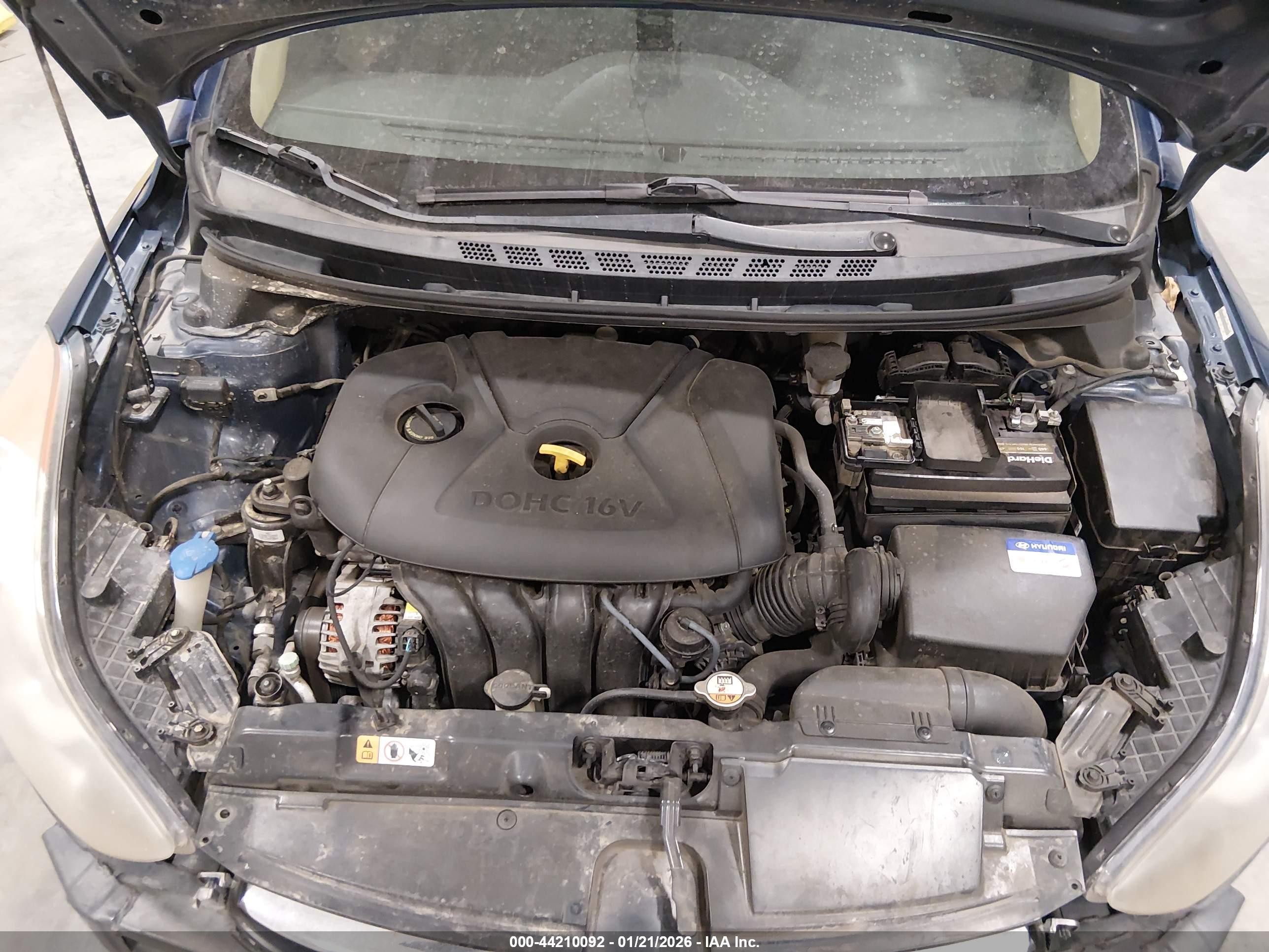 2013 Hyundai Elantra Gls Blue vin: KMHDH4AE5DU706810