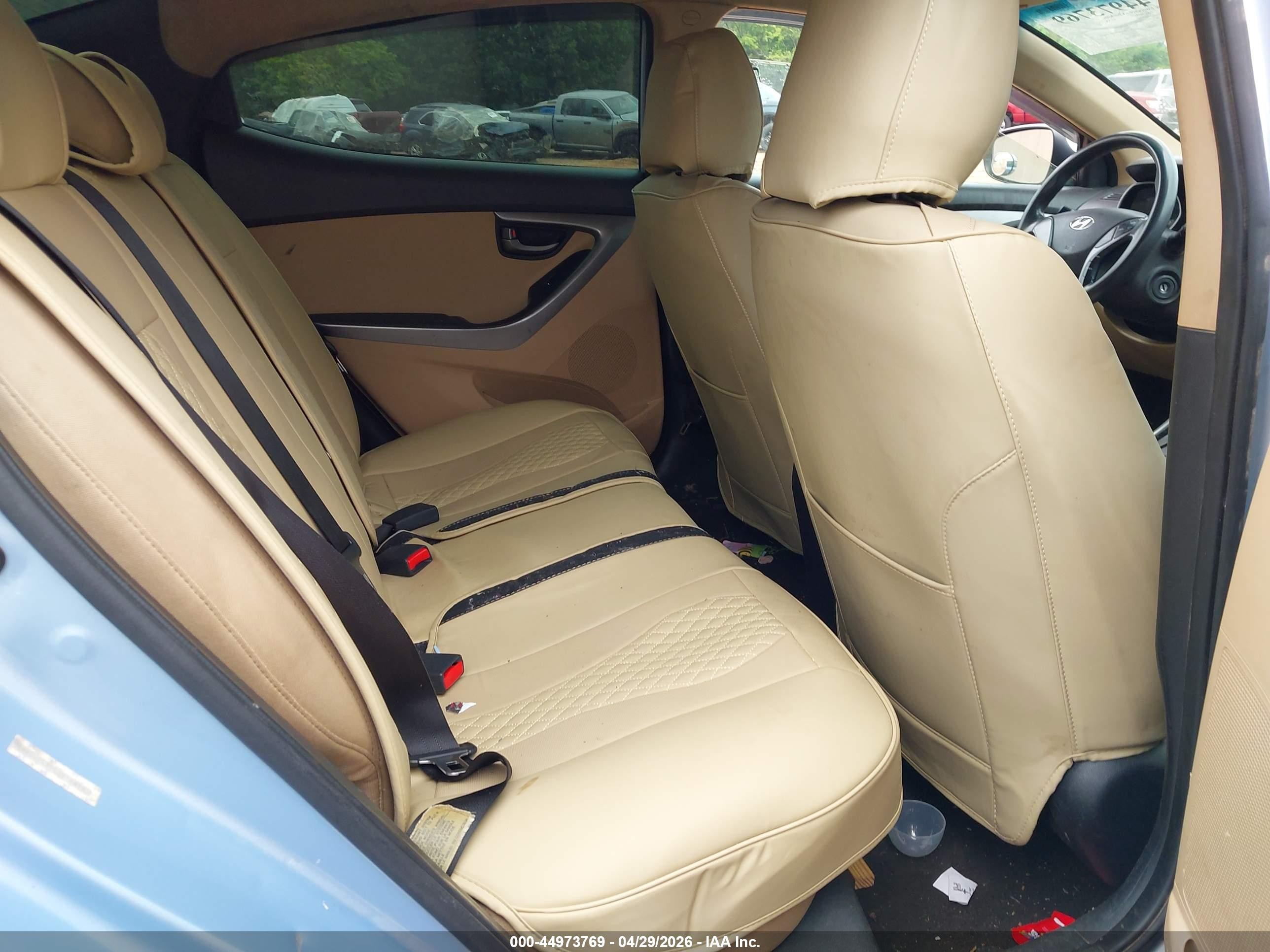 2013 Hyundai Elantra Gls Light Blue vin: KMHDH4AE5DU713935