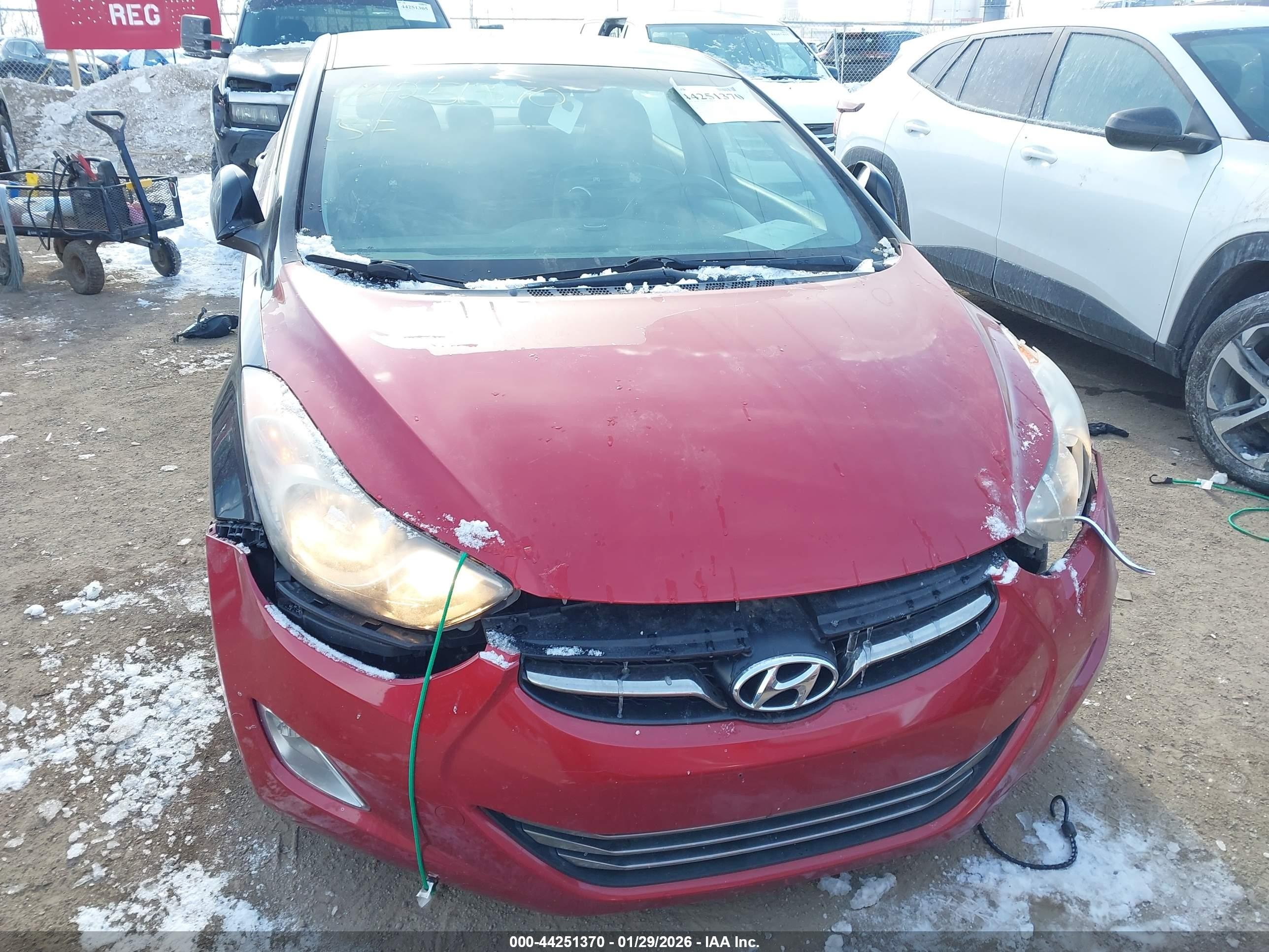 2013 Hyundai Elantra Gls Black vin: KMHDH4AE5DU719329