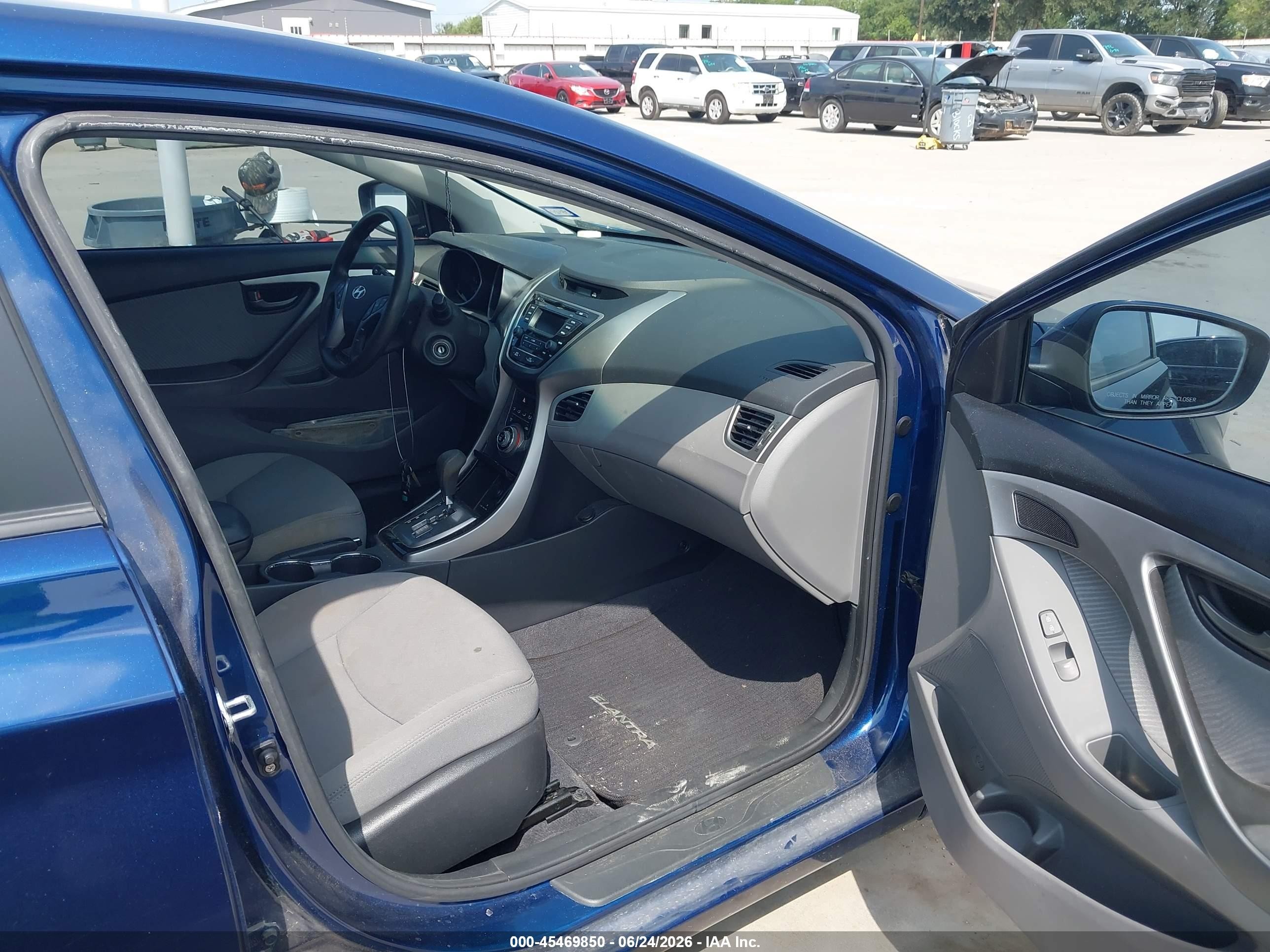 2013 Hyundai Elantra Gls Blue vin: KMHDH4AE5DU748667