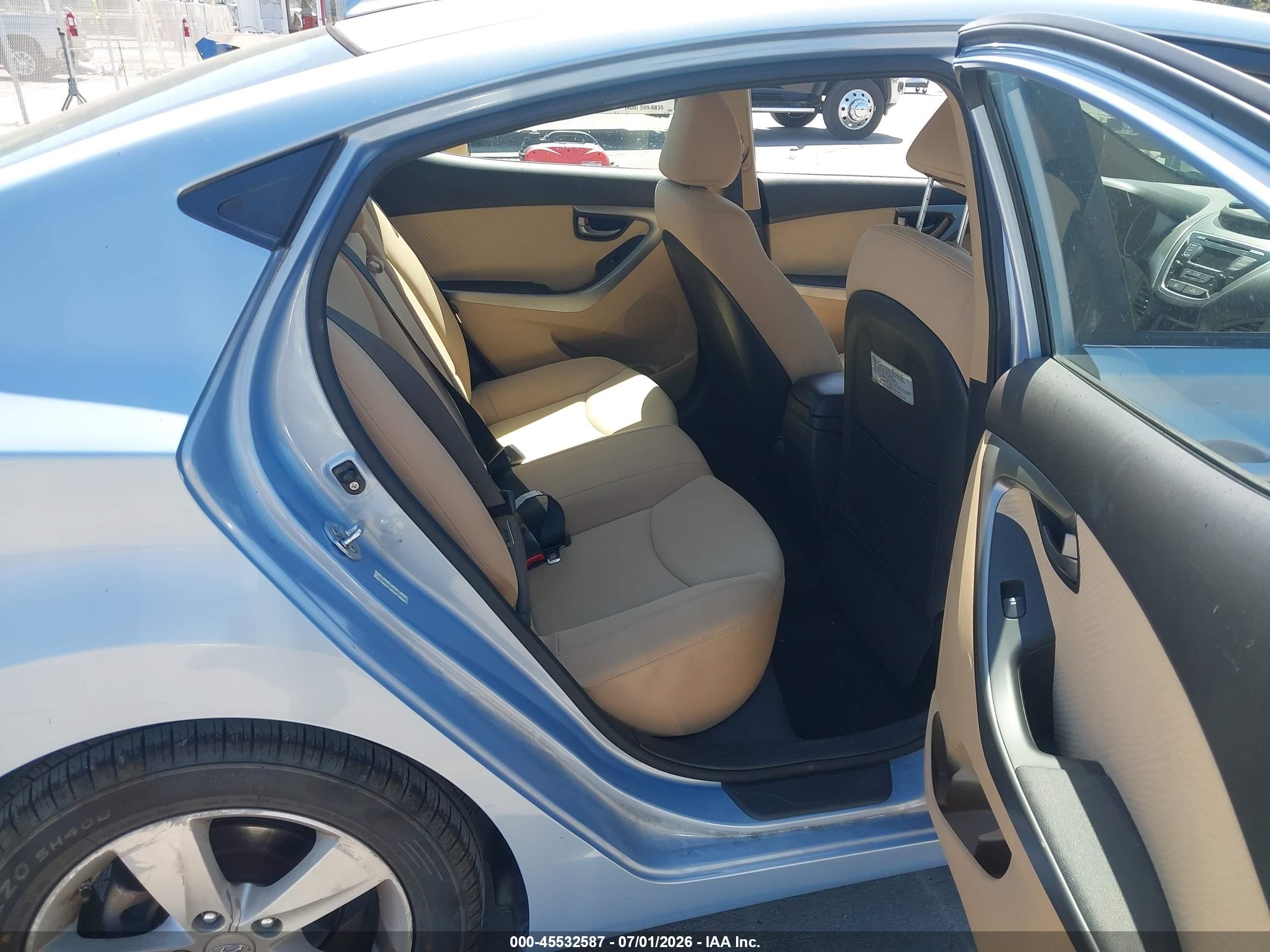 2013 Hyundai Elantra Gls Blue vin: KMHDH4AE5DU754405