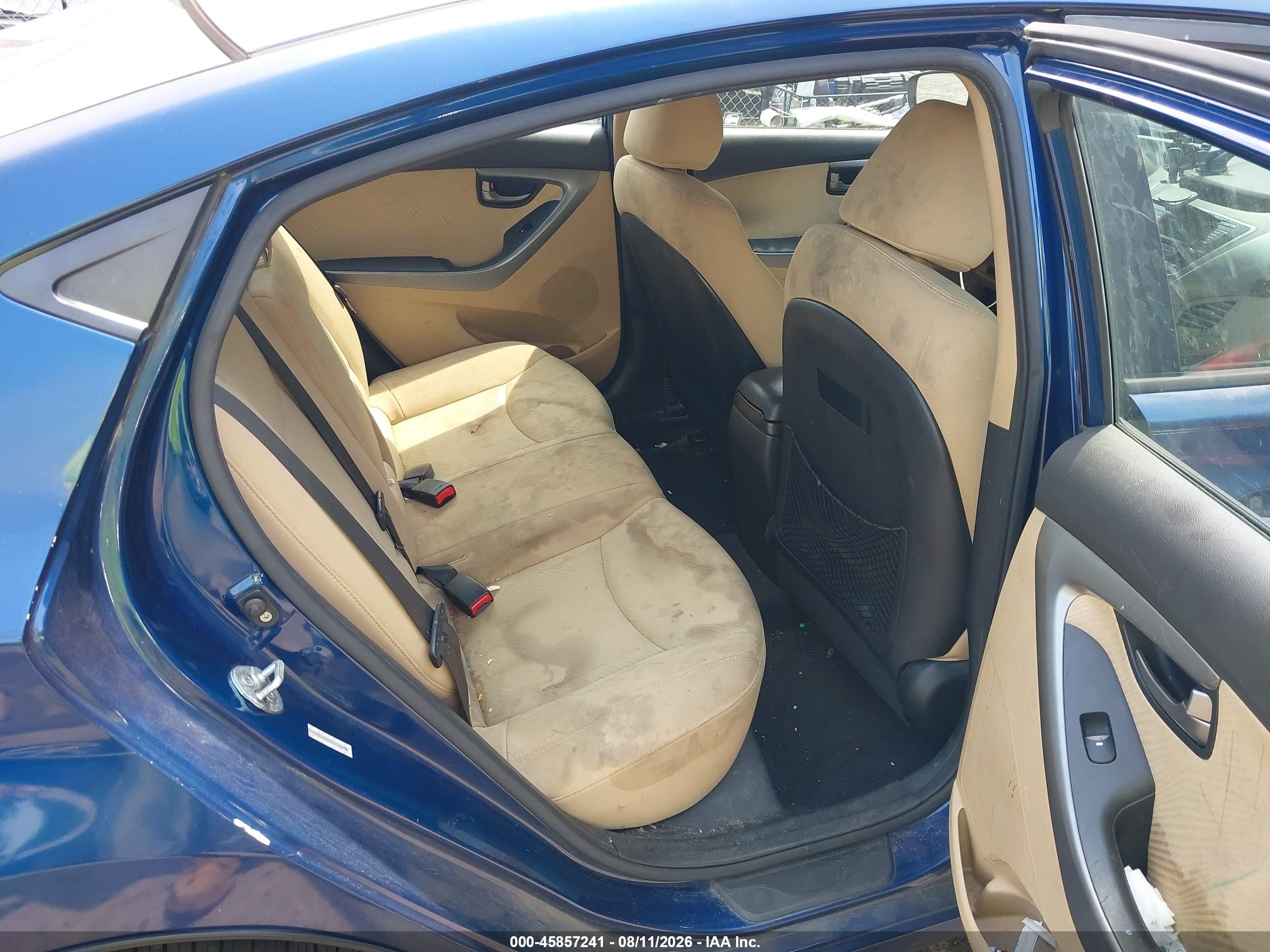 2013 Hyundai Elantra Gls Blue vin: KMHDH4AE5DU778039