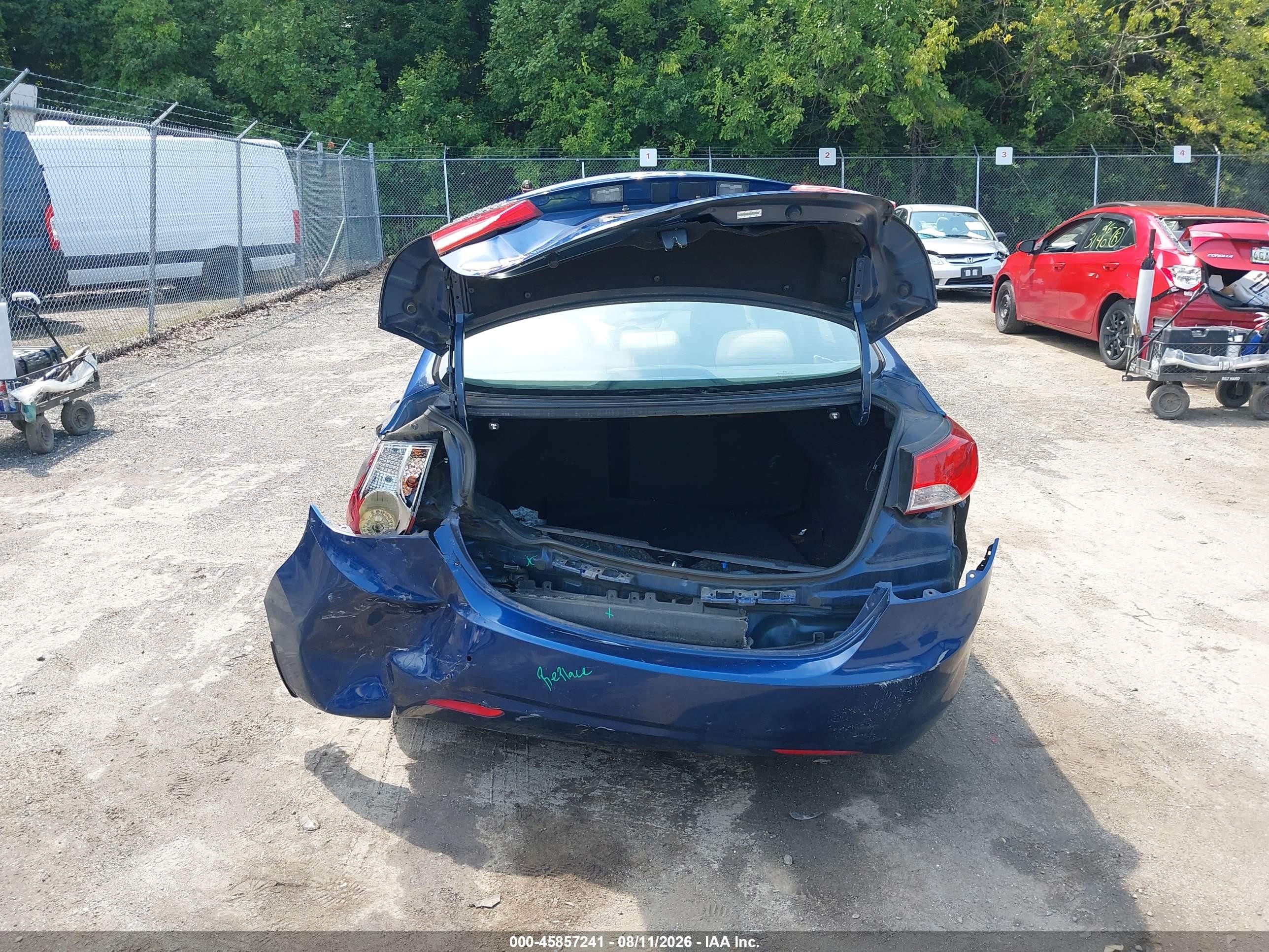 2013 Hyundai Elantra Gls Blue vin: KMHDH4AE5DU778039