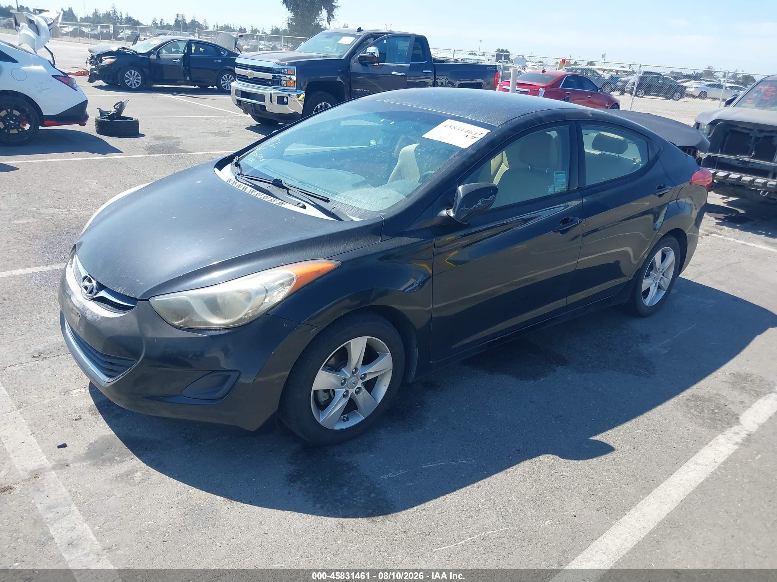 2013 Hyundai Elantra Gls Black vin: KMHDH4AE5DU778350