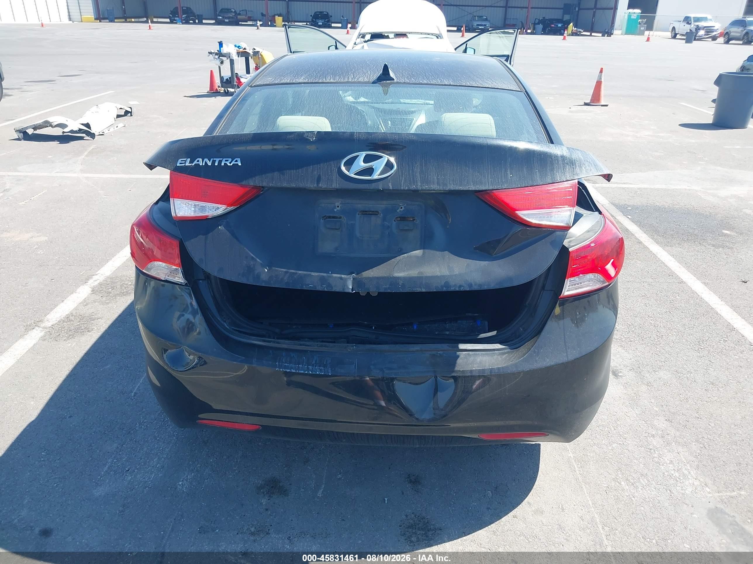 2013 Hyundai Elantra Gls Black vin: KMHDH4AE5DU778350